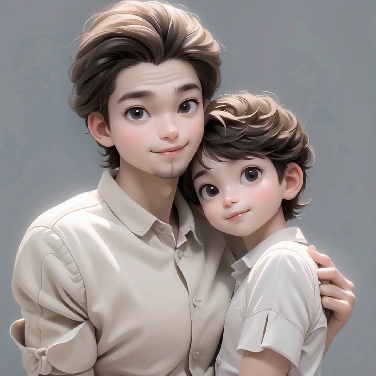 亲子头像7815父子俩&父女俩日常头像 父爱如山,也许你不说,但你