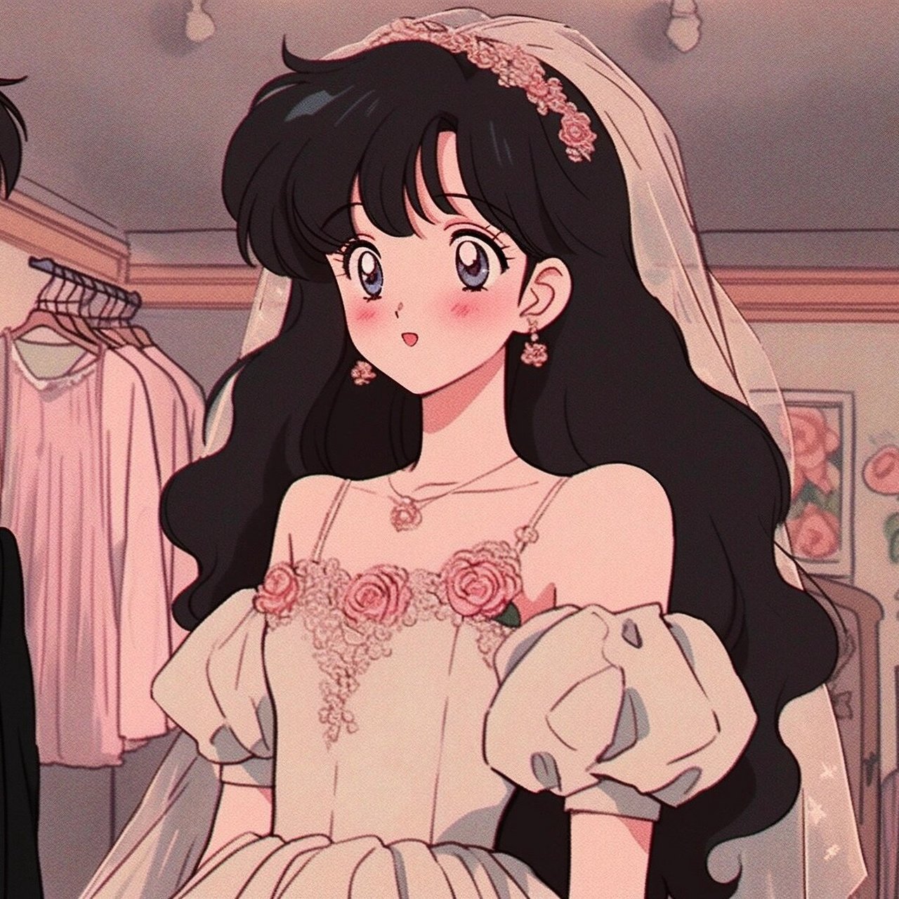 旧漫情头|想手捧鲜花 为你穿上洁白的婚纱 #超甜情头# #头像# #情侣