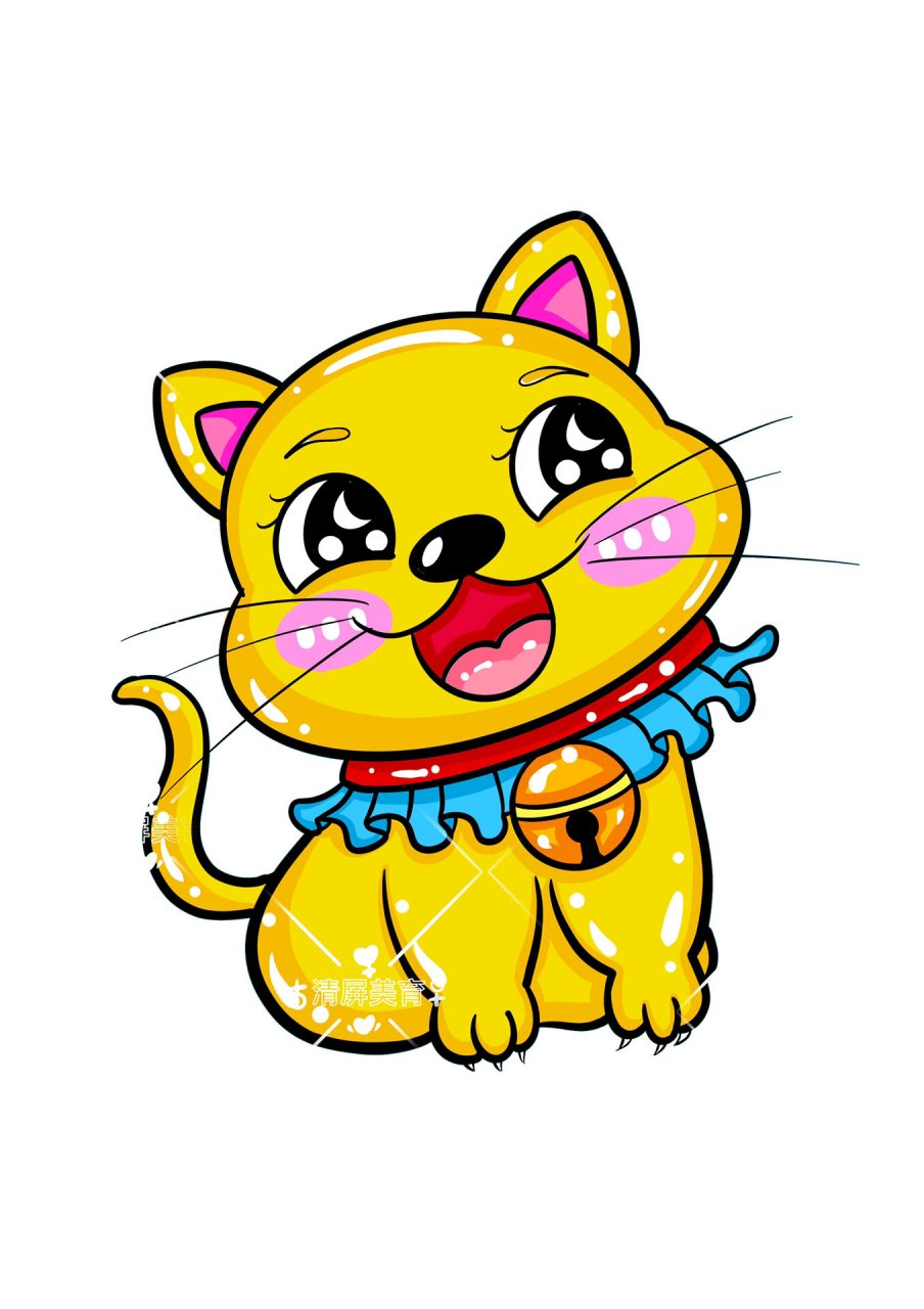 可爱的小猫.快来画起来吧 线上美术招生啦!🌷 .