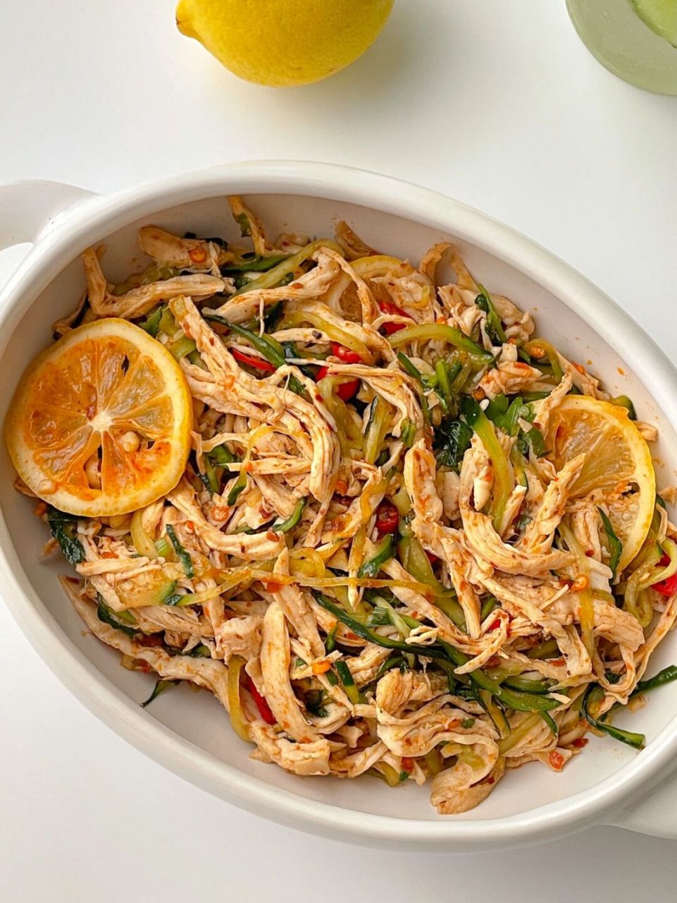 小白也会做97夏日低卡拌菜 | 柠檬凉拌鸡丝 炎热的夏天来一份低脂