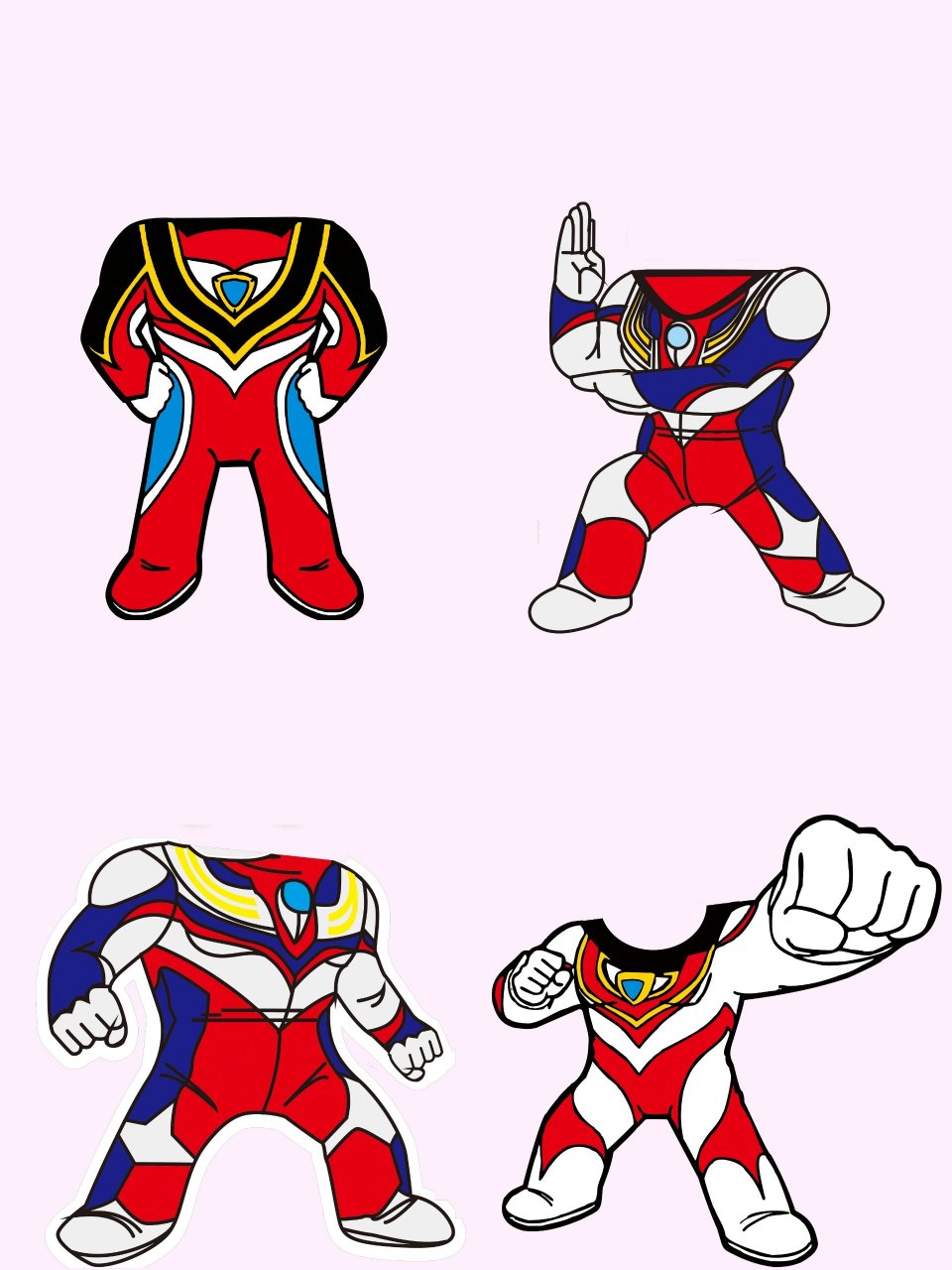 奥特曼抠图素材太劲爆了