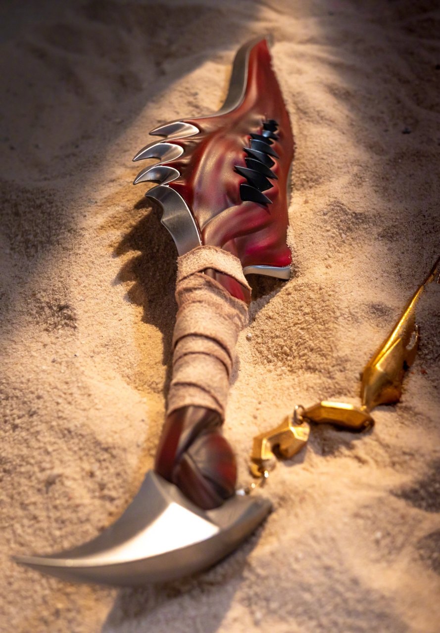 lol新英雄纳亚菲利#纳亚菲利匕首的实物展示,哪位召唤师想要收藏捏?