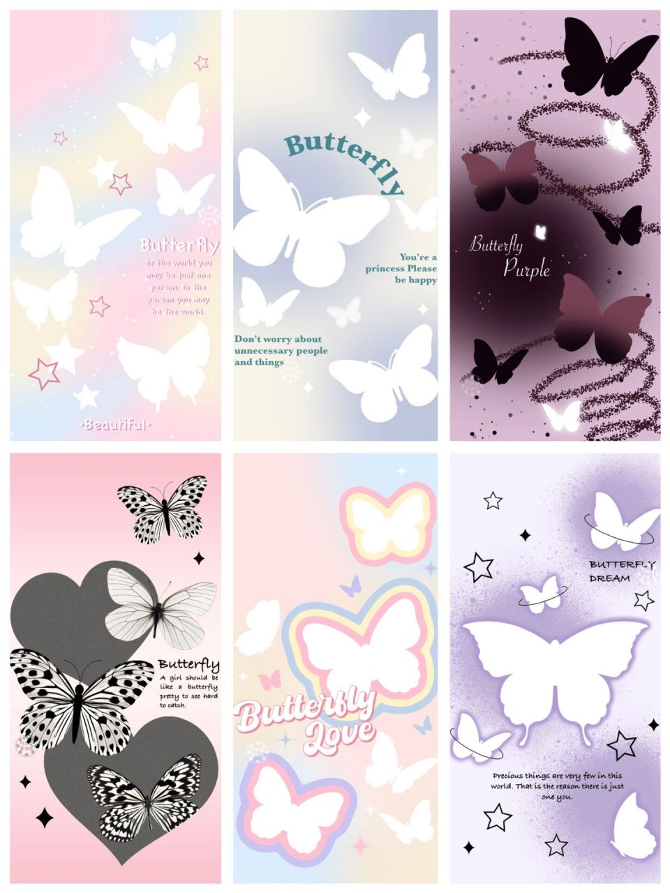 原创壁纸 | ins风蝴蝶简约壁纸 🦋原创壁纸🈲商用🈲二改 🦋自