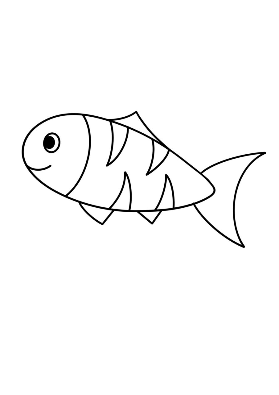 简笔画教程分享 小鱼