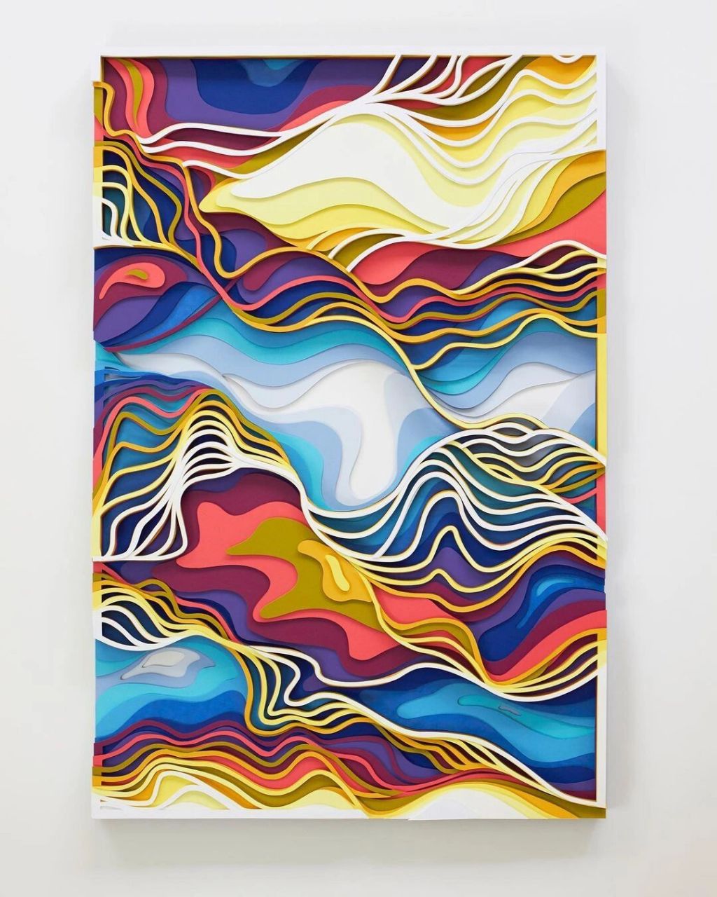 纸艺|拼贴画:看的人晕呼呼的艺术品6015 作品分