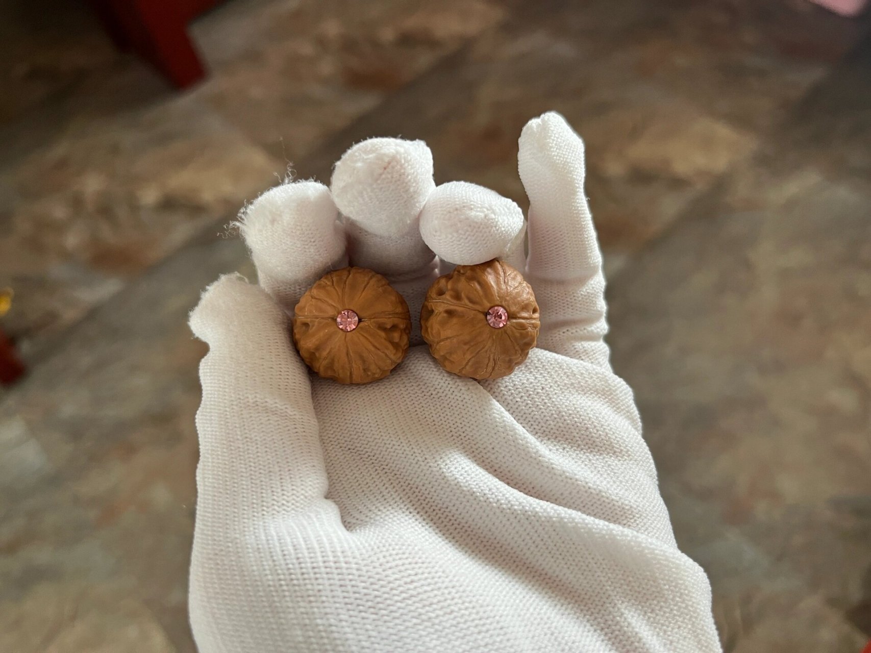 超级可爱的小核桃手捻 才0.3张哦