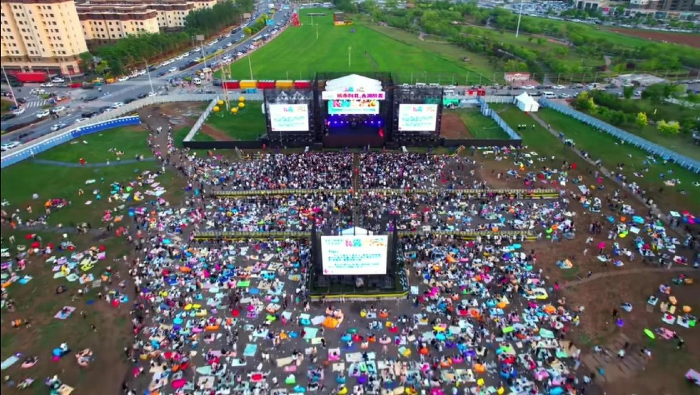 沈阳头条 纯天然沈北花海音乐节人山人海让人流连忘返,这是在沈北举办