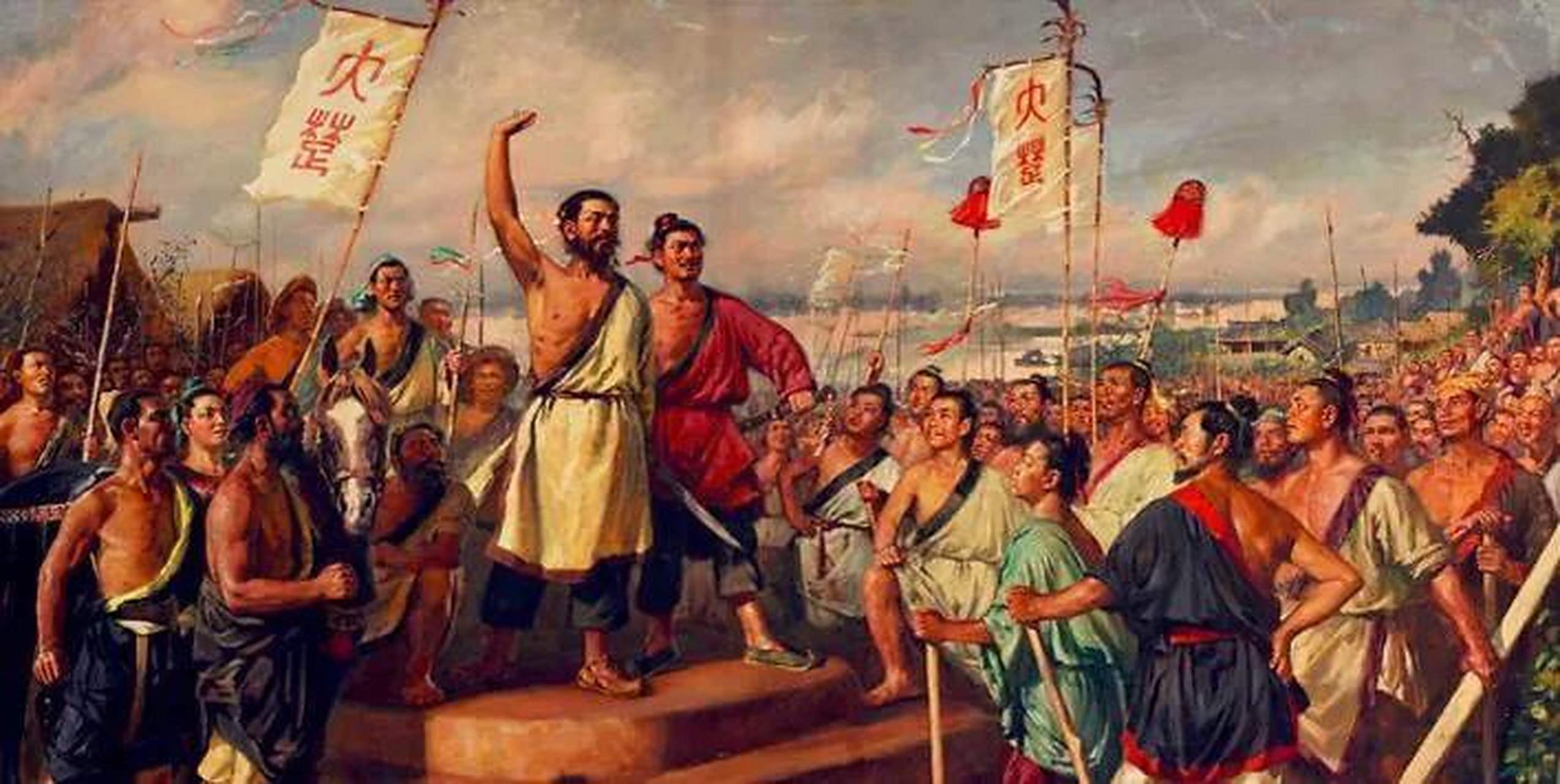 秦朝末年的起义军首领陈胜称王后,住在陈县.