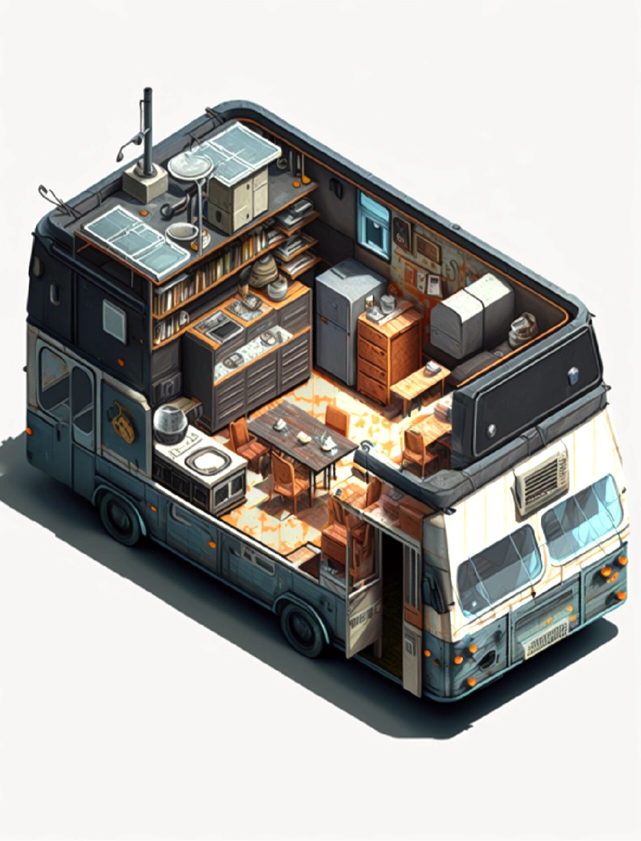 但逛街娱乐型房车特点重在具备良好的餐饮环境,宽敞的视野与温馨的