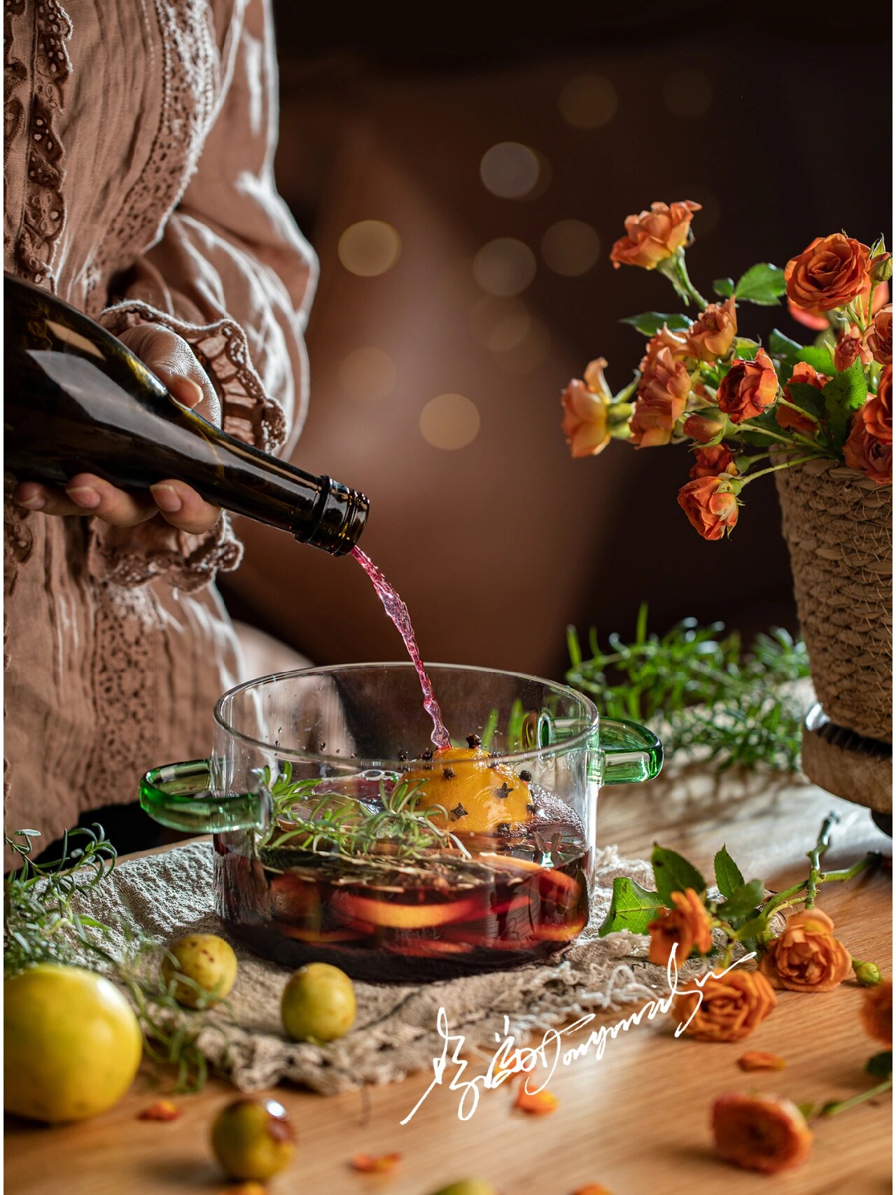 深秋时节的第一杯热红酒 92 从秋天转入初冬 这个城市早晚的气候已