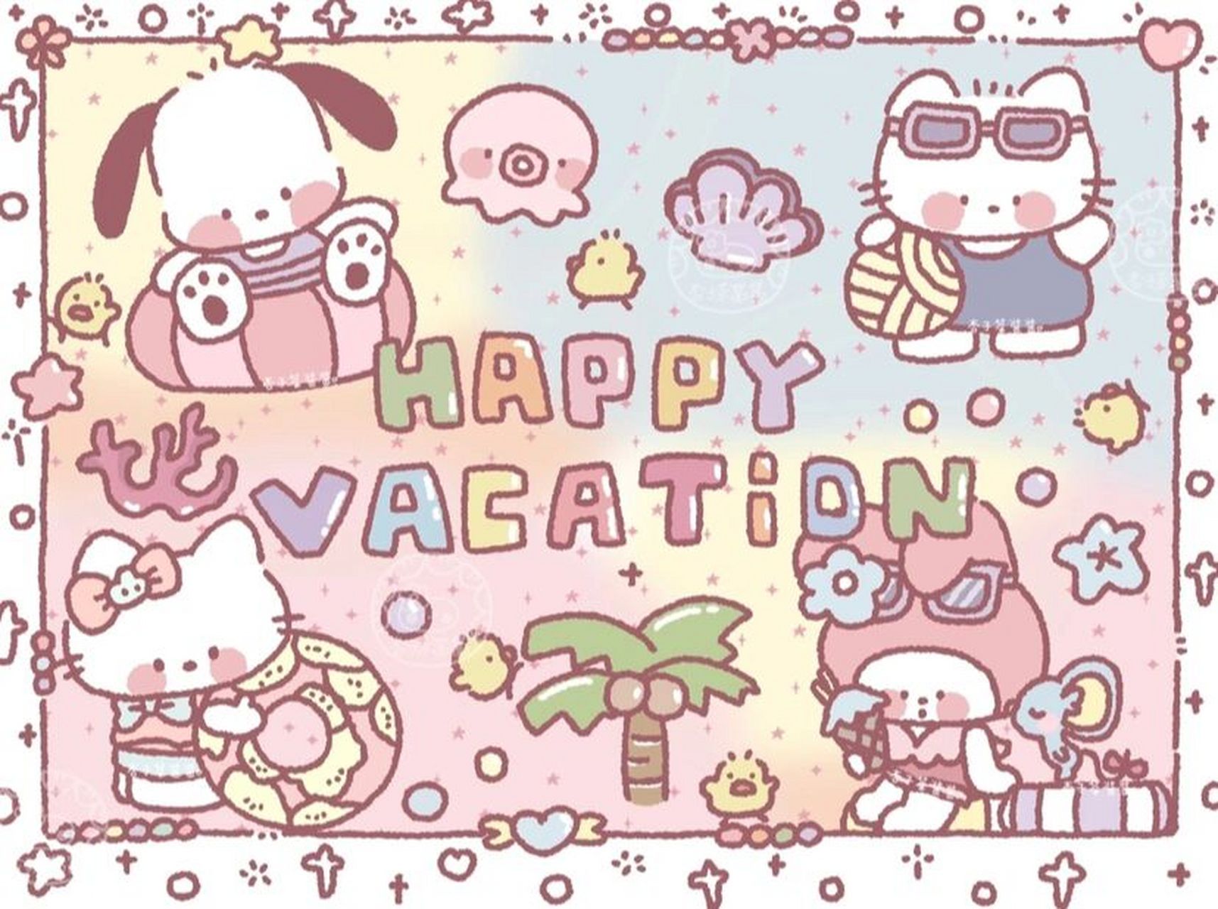 三丽鸥#键盘壁纸  壁纸