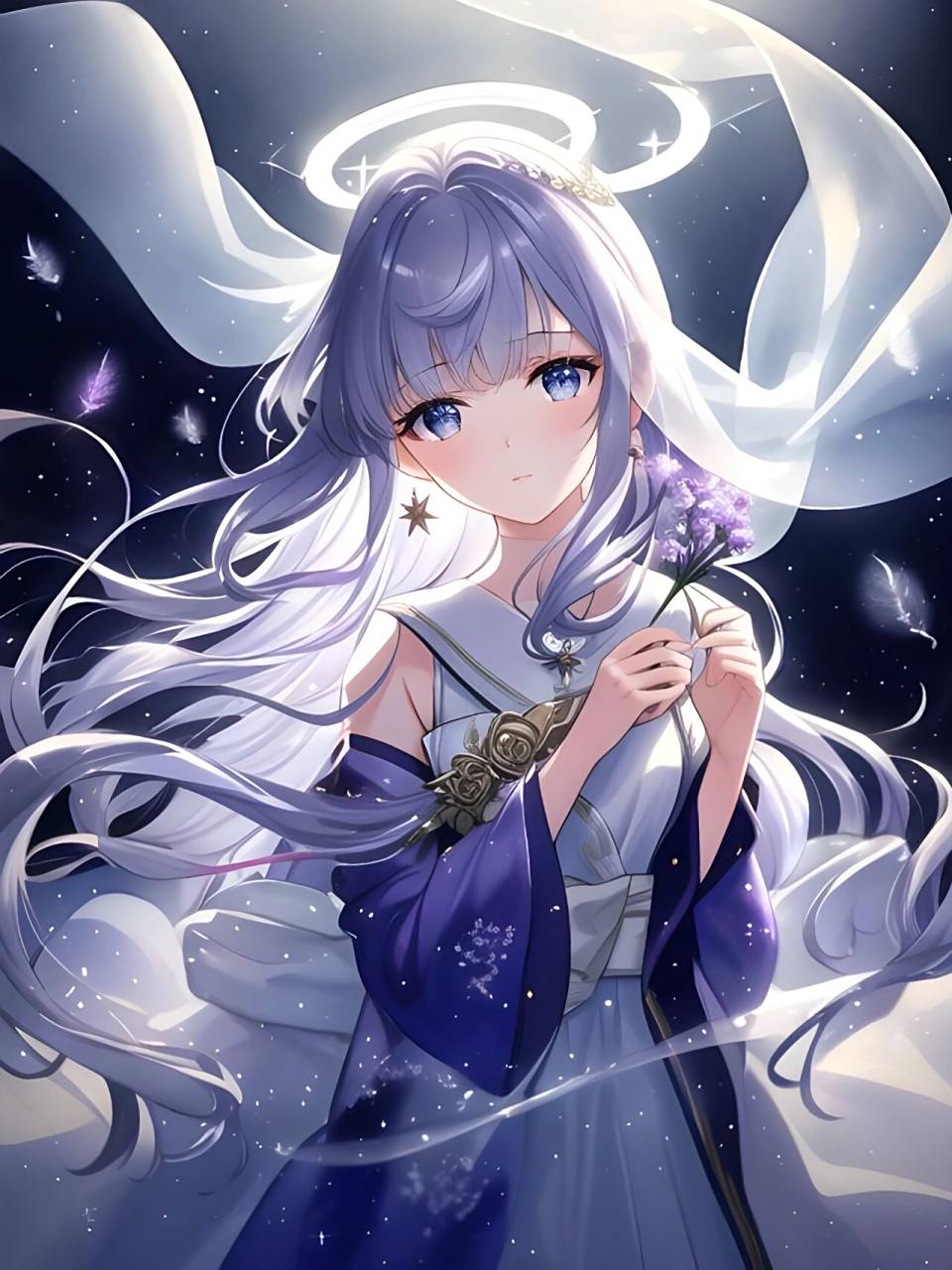 仙气紫水晶|神秘梦幻紫|二次元头像壁纸