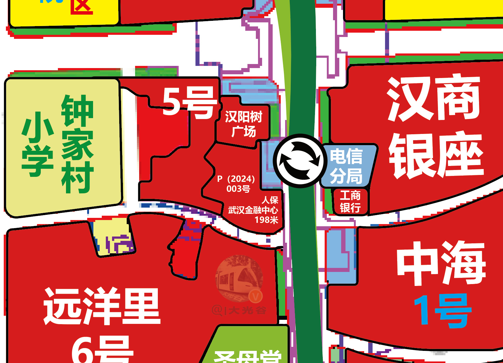 位于汉阳区鹦鹉大道与归元寺北路交叉口的中保不动产