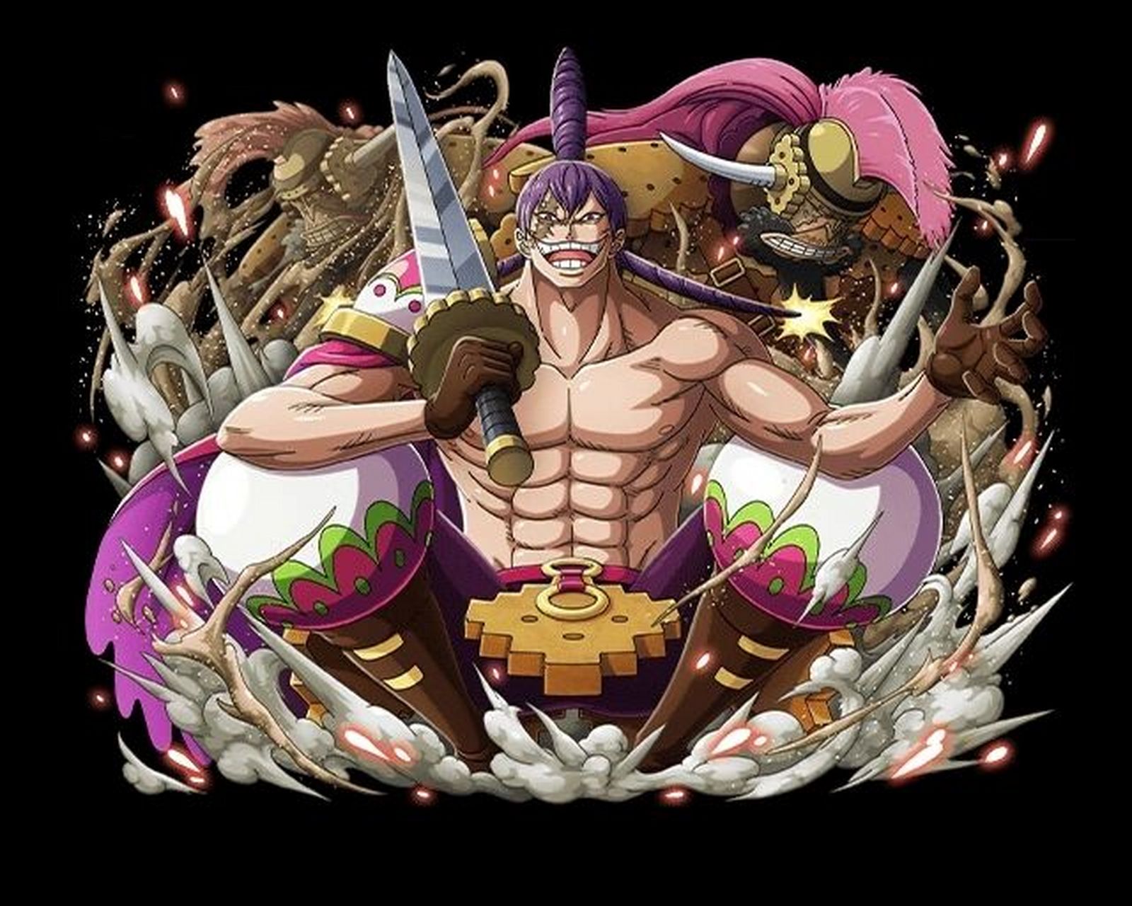 海贼王人物篇62  三将星 夏洛特·克力架 所属组织:夏洛特家族,big