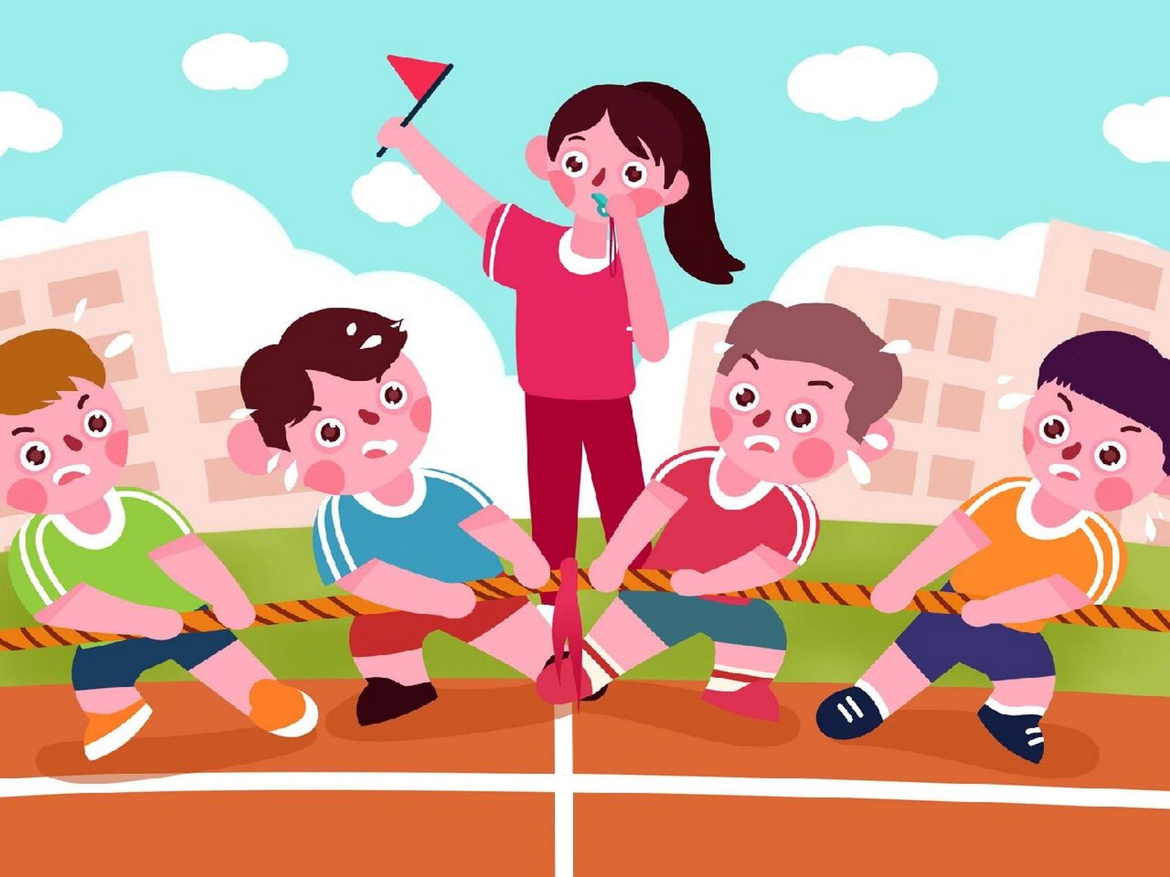 校园运动会配图分享 每当到了九月末,十月初的时候,各学校的秋季运动