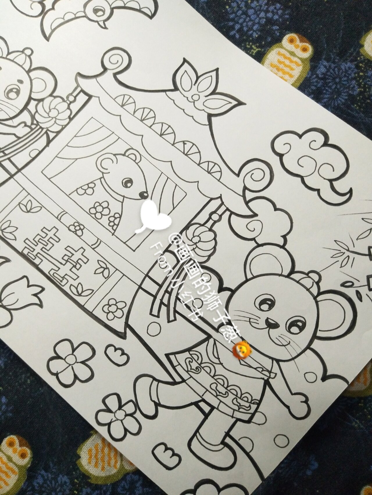 幼师主题简笔画分享:《老鼠嫁女