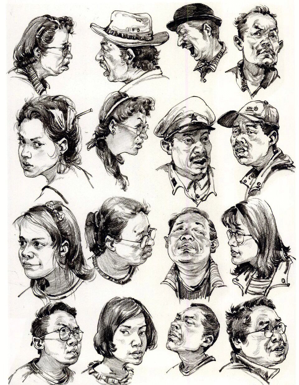 画好速写一定会练习头部