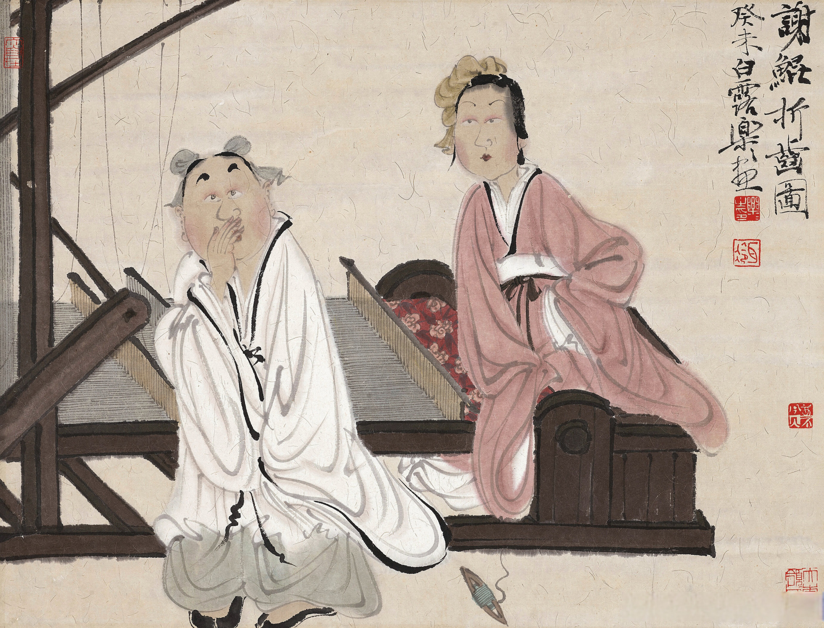 画家徐乐乐人物画