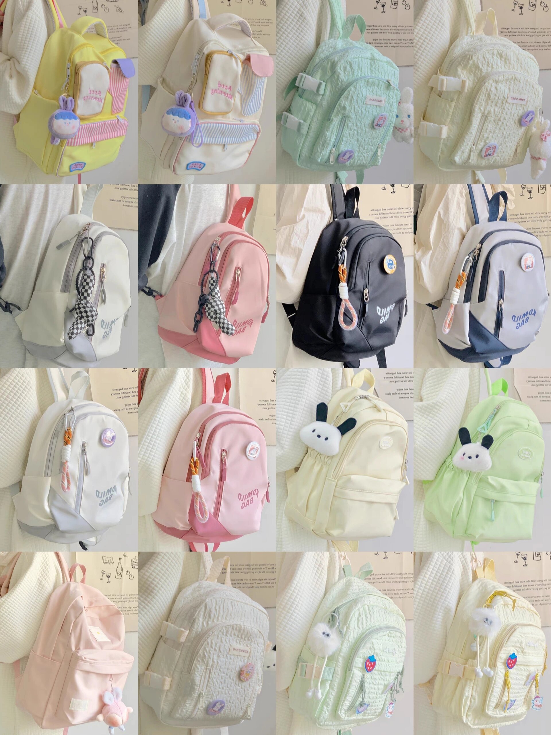 书包女学生简约百搭迷你大学生双肩包 ins韩