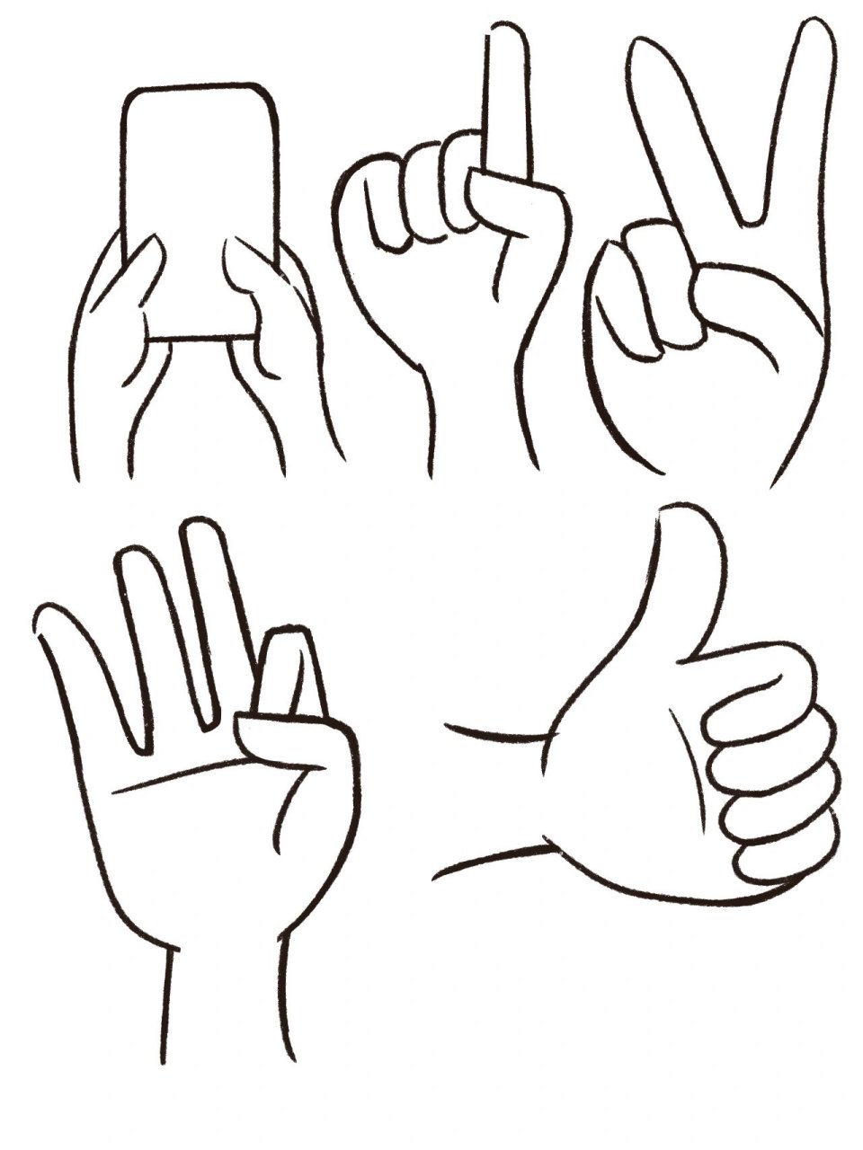 26种q版人物手势练习|插画简笔画学习 收到了双十一买的ipad pro,目前