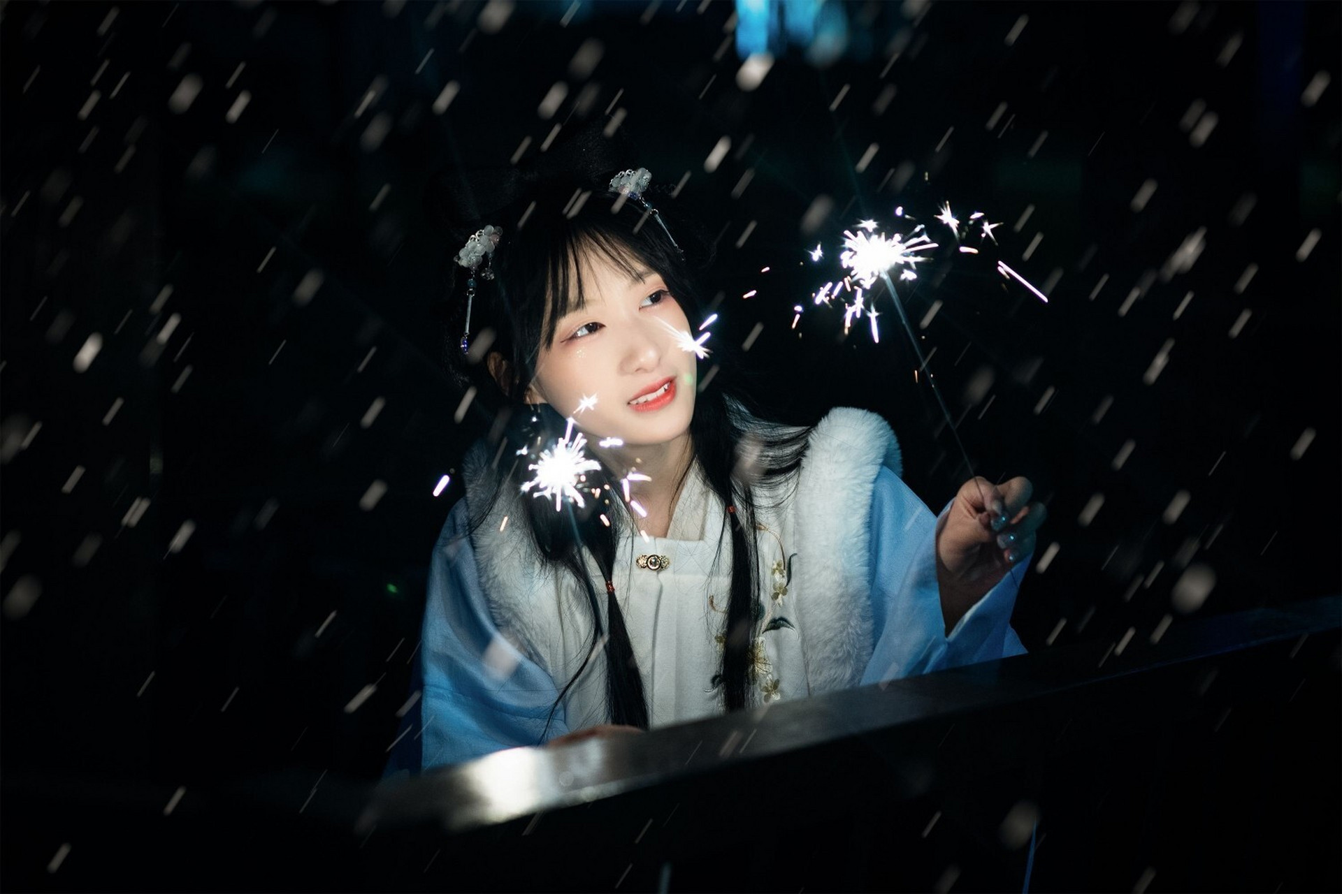 拍摄地点:钓鱼矶公园 服装推荐:和服 道具:烟花棒 个人建议:夜晚拍摄