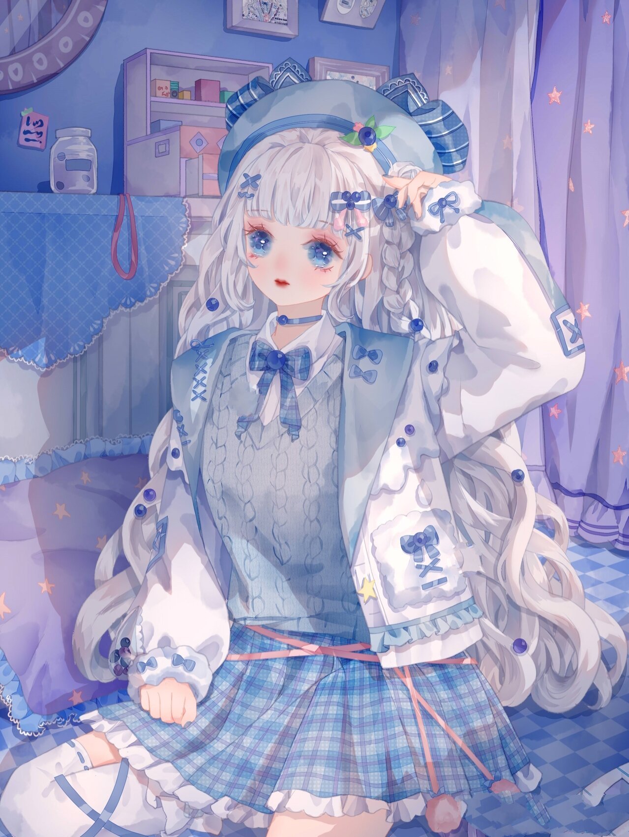 超仙御姐水果蓝莓女孩系列头像 (第二期 )