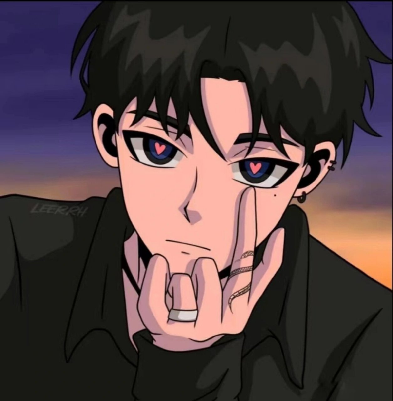 爱心眼睛 男头像