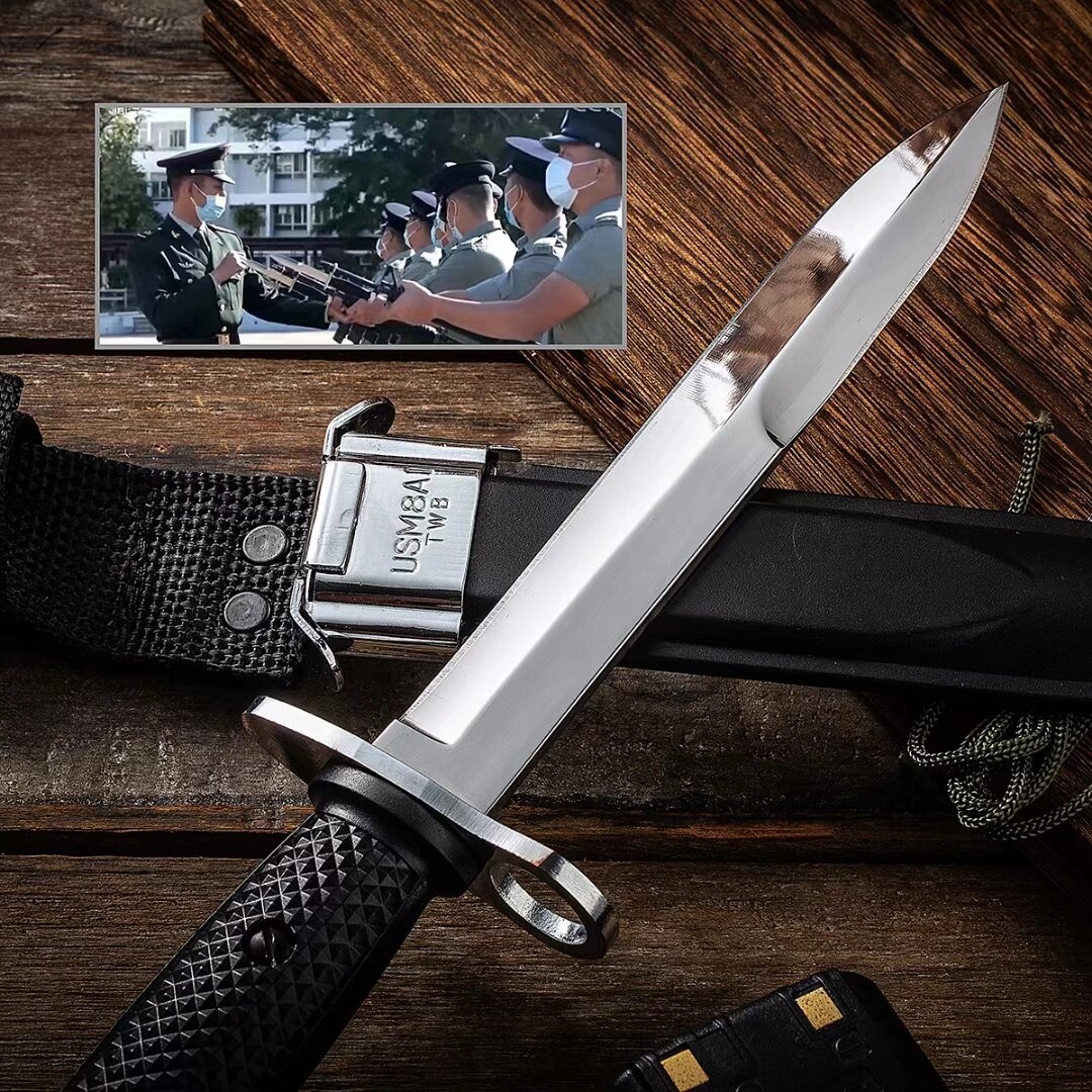 美国越战m7军用刺刀 未开刃,非管制刀具