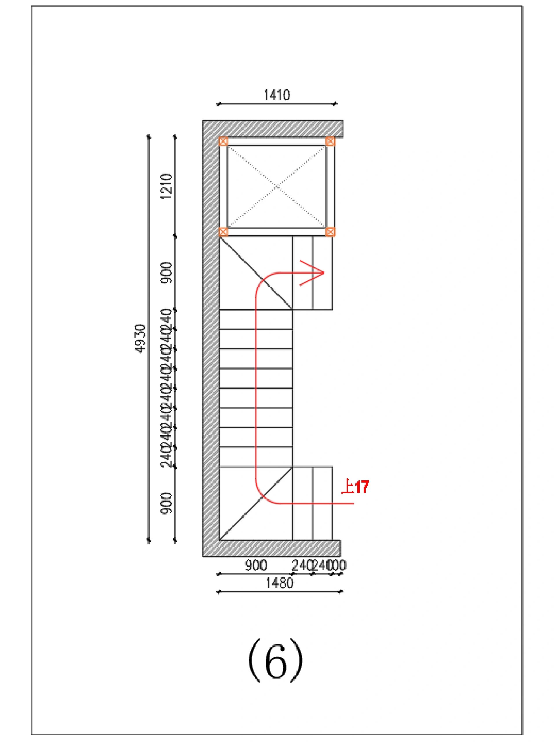 电梯井 楼梯间‖6个施工出图 施工前确定好楼梯洞口尺寸 根据客户喜好