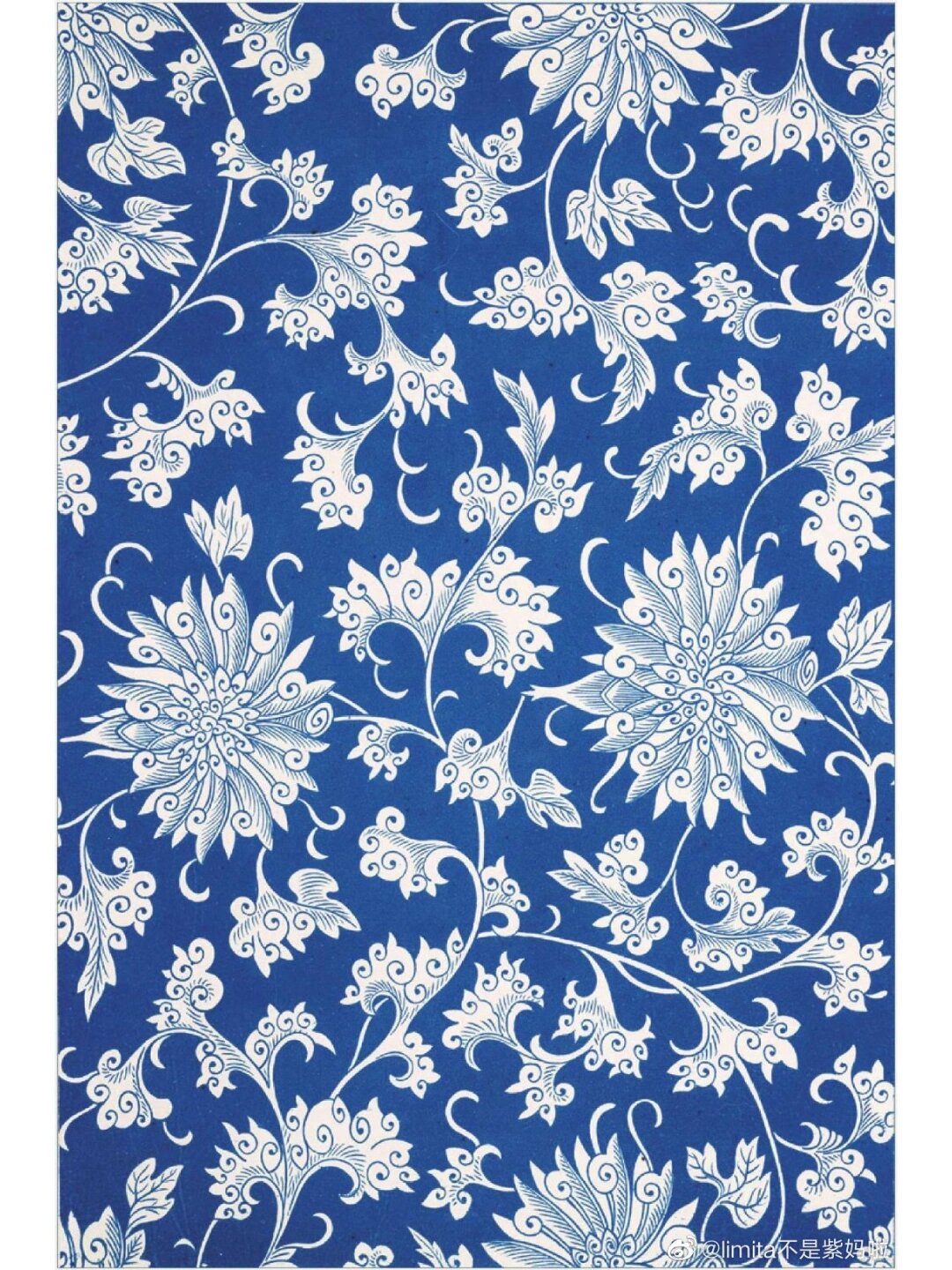 素材分享 一组超实用的青花瓷纹样