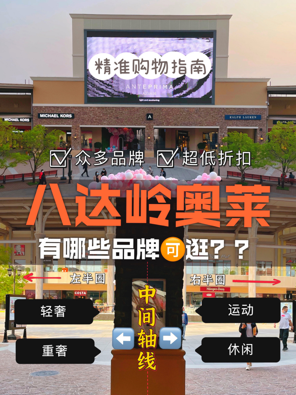 五一购物攻略|八达岭奥莱有哪些品牌值得逛 要说全国最好逛的奥莱 那