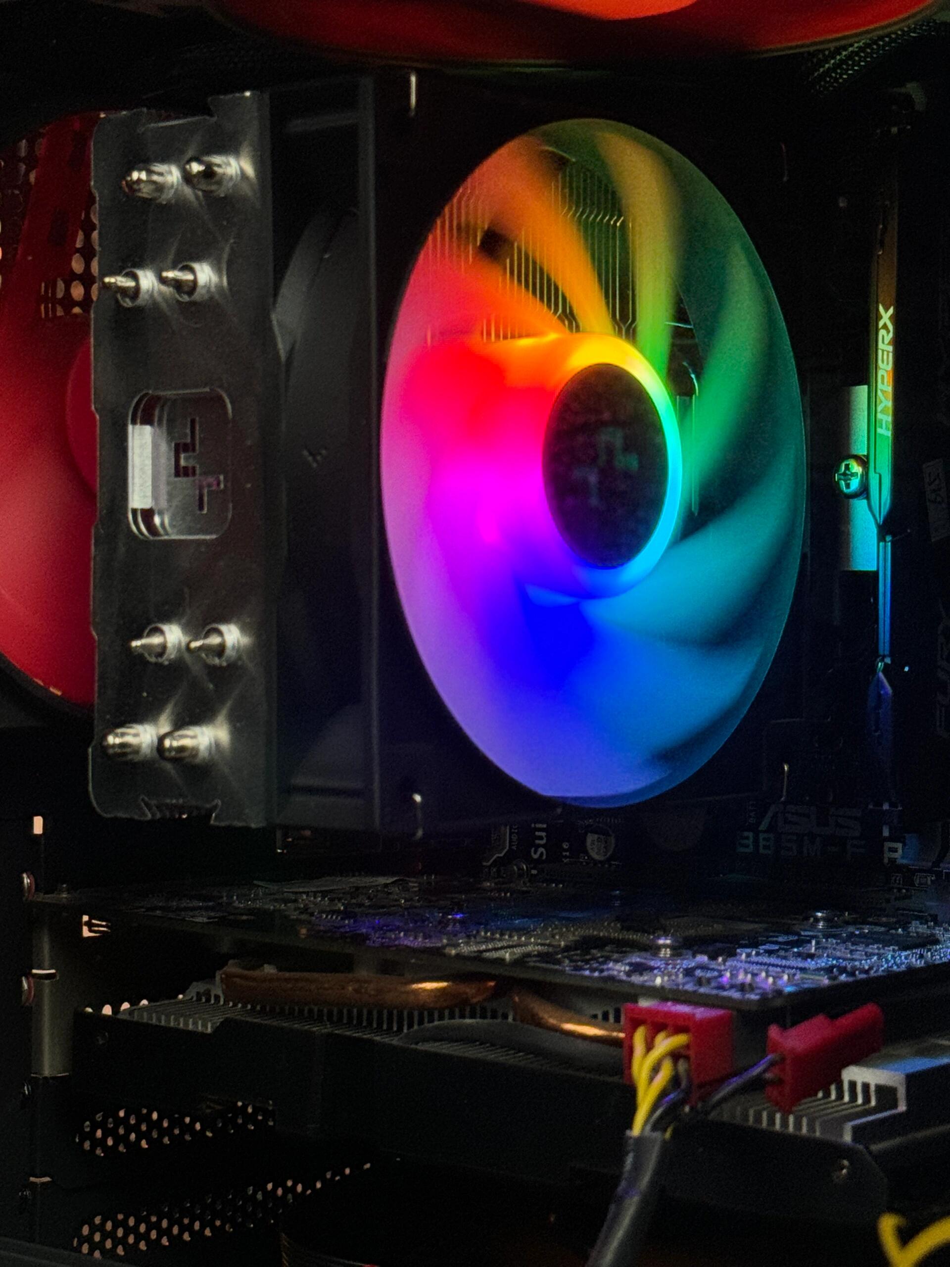 3ghz 散热九州风神 玄冰400 v5 主板华硕 b85m