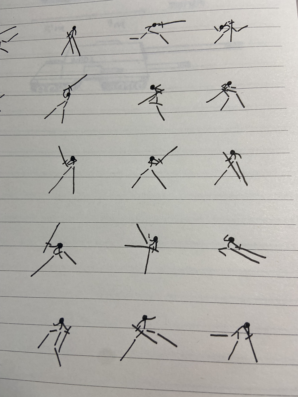 火柴人耍剑动作