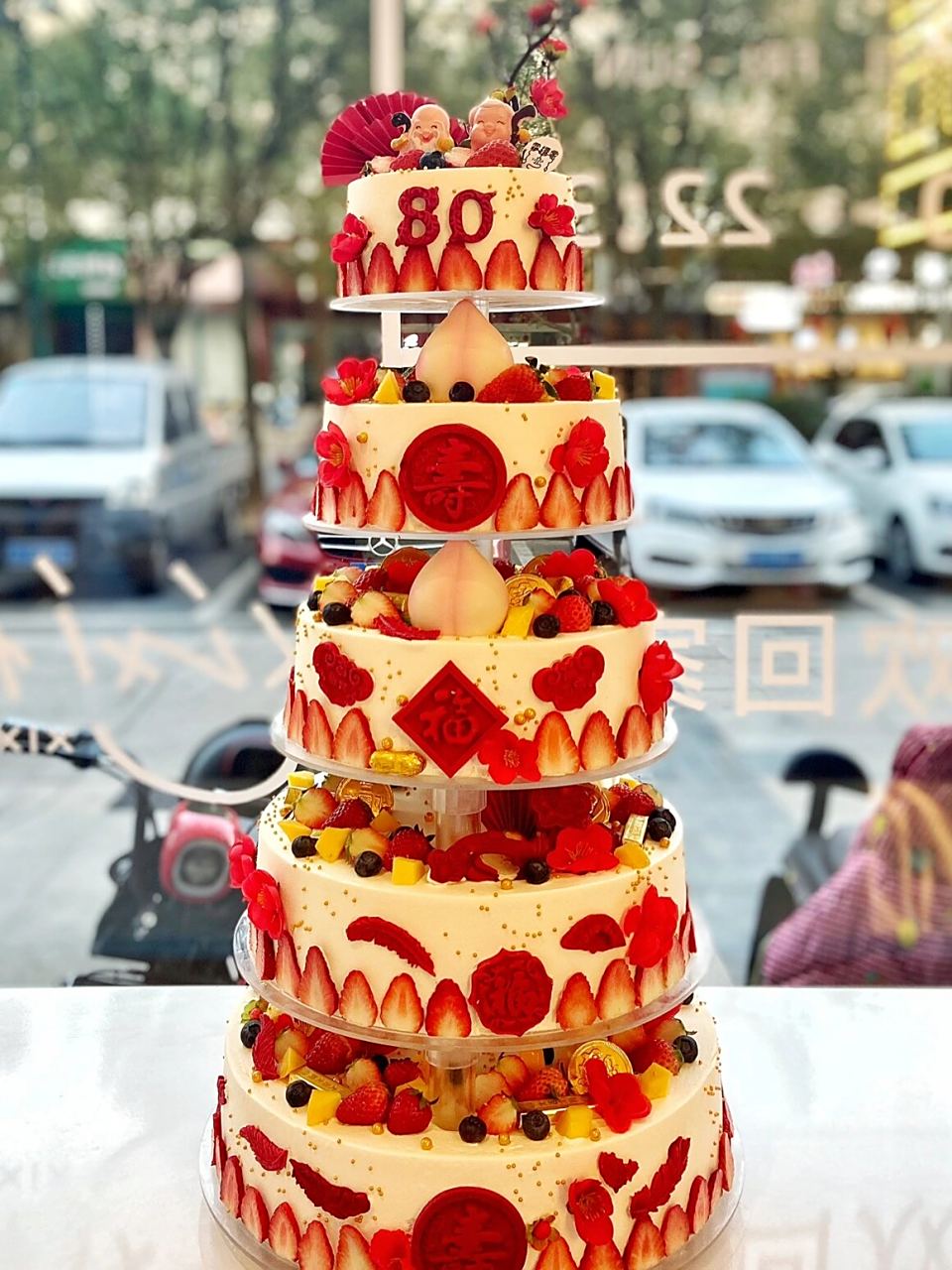 多层祝寿蛋糕合集 各种风格的祝寿蛋糕 气势磅礴喜气满满