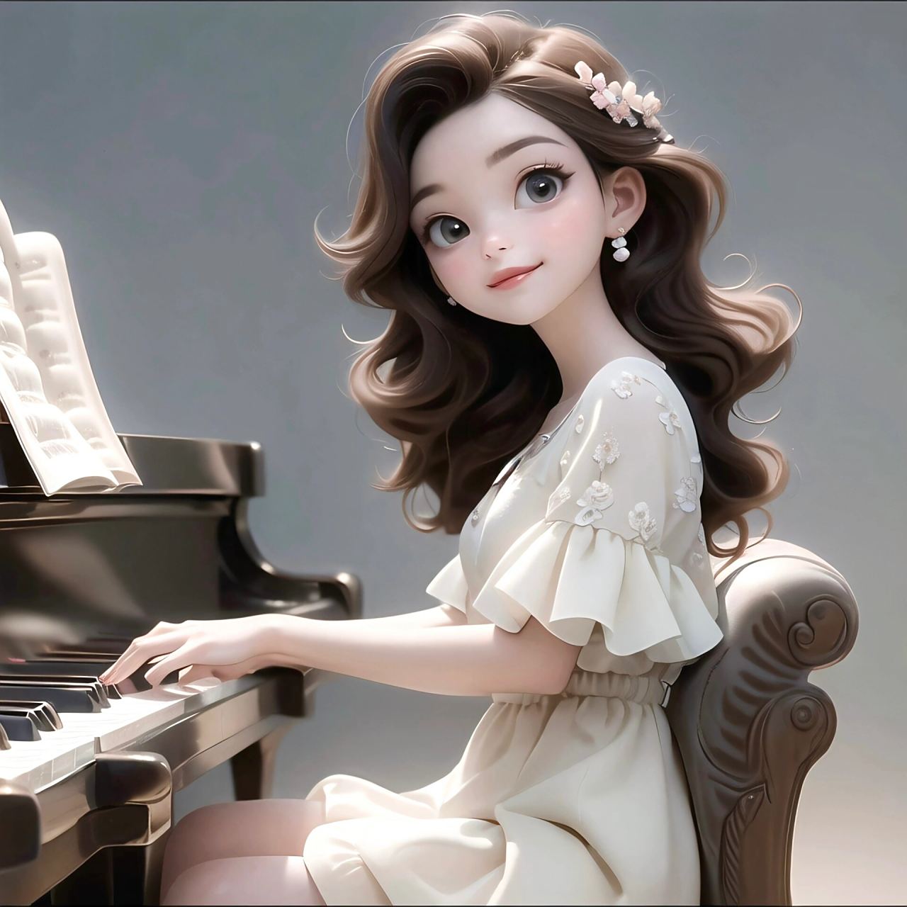 一组超气质钢琴女生头像9191 #女生头像# #头像分享# #温柔气质的