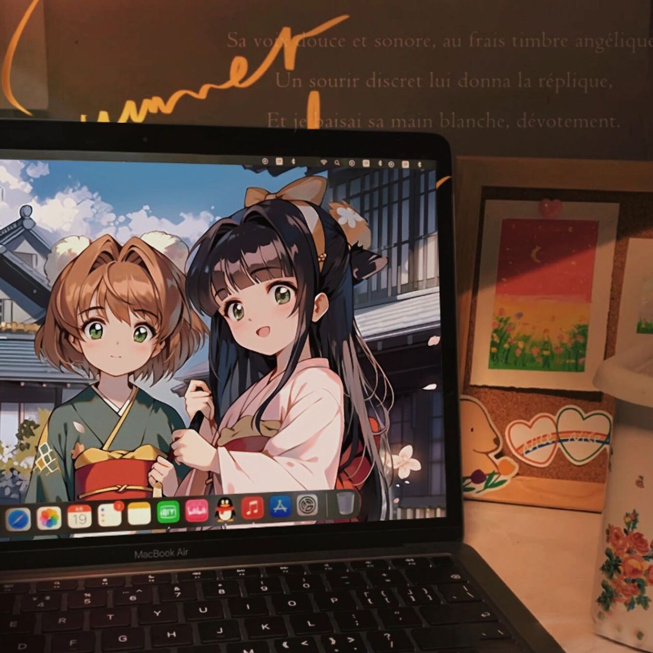 16|动漫画风|电脑壁纸|百变小樱 小樱和知世的合照!平板电脑壁纸!