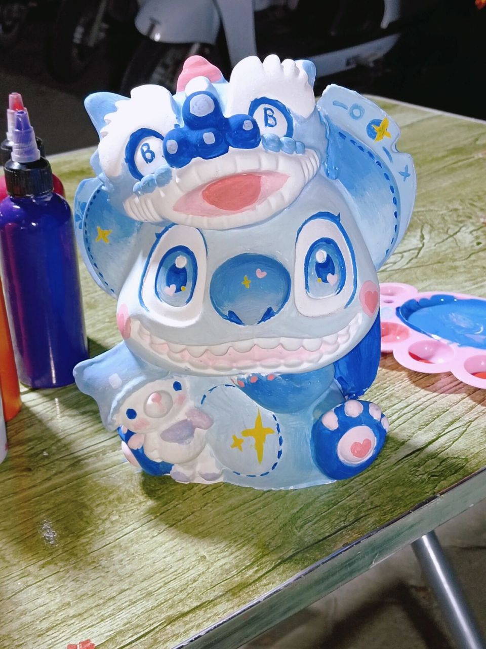 石膏史迪奇  参考了一位博主的石膏,有小小的改动,很喜欢