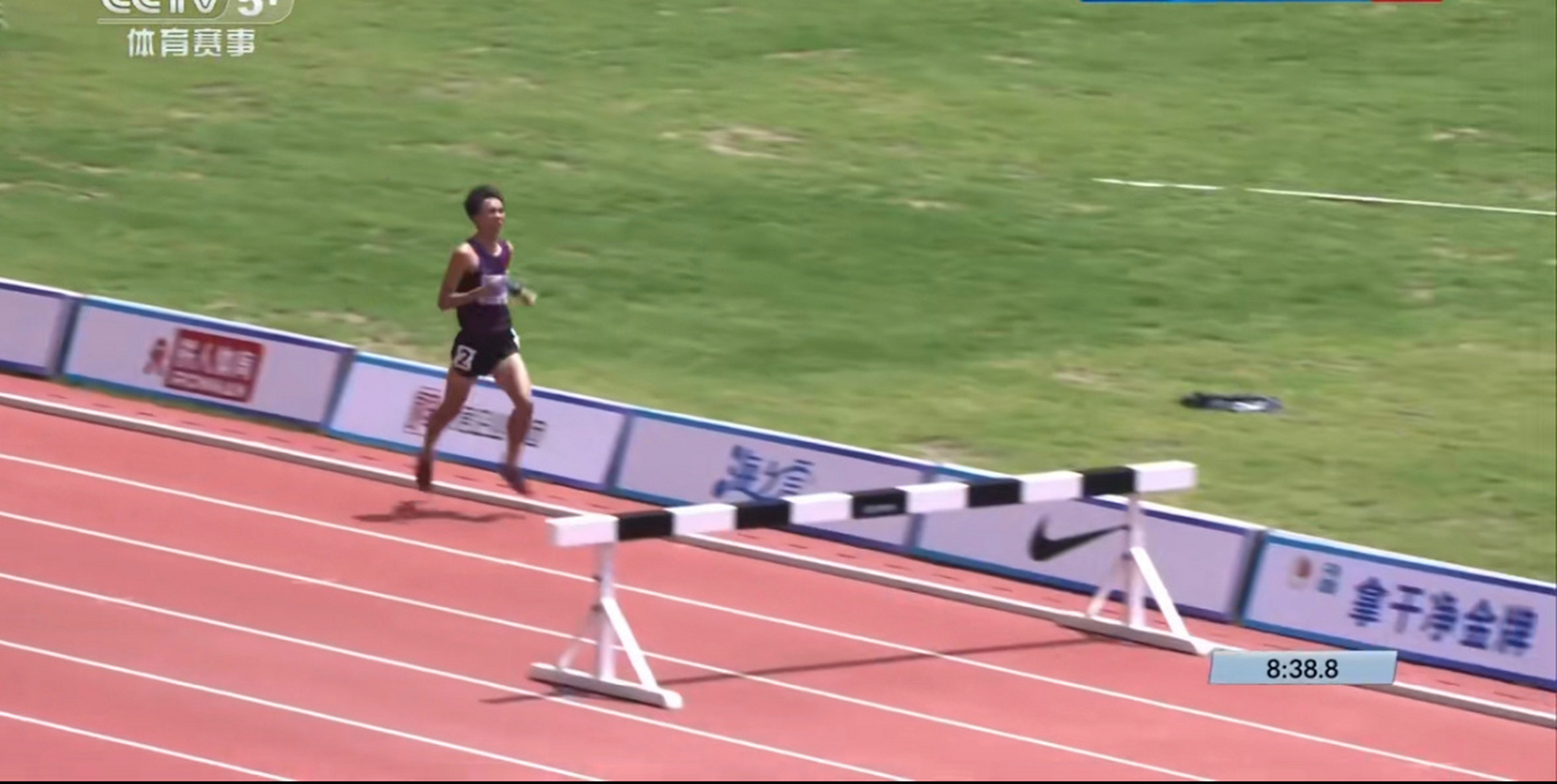 男子3000米障碍王少杰夺冠  96全国田径锦标赛浙江衢州站男子3000米