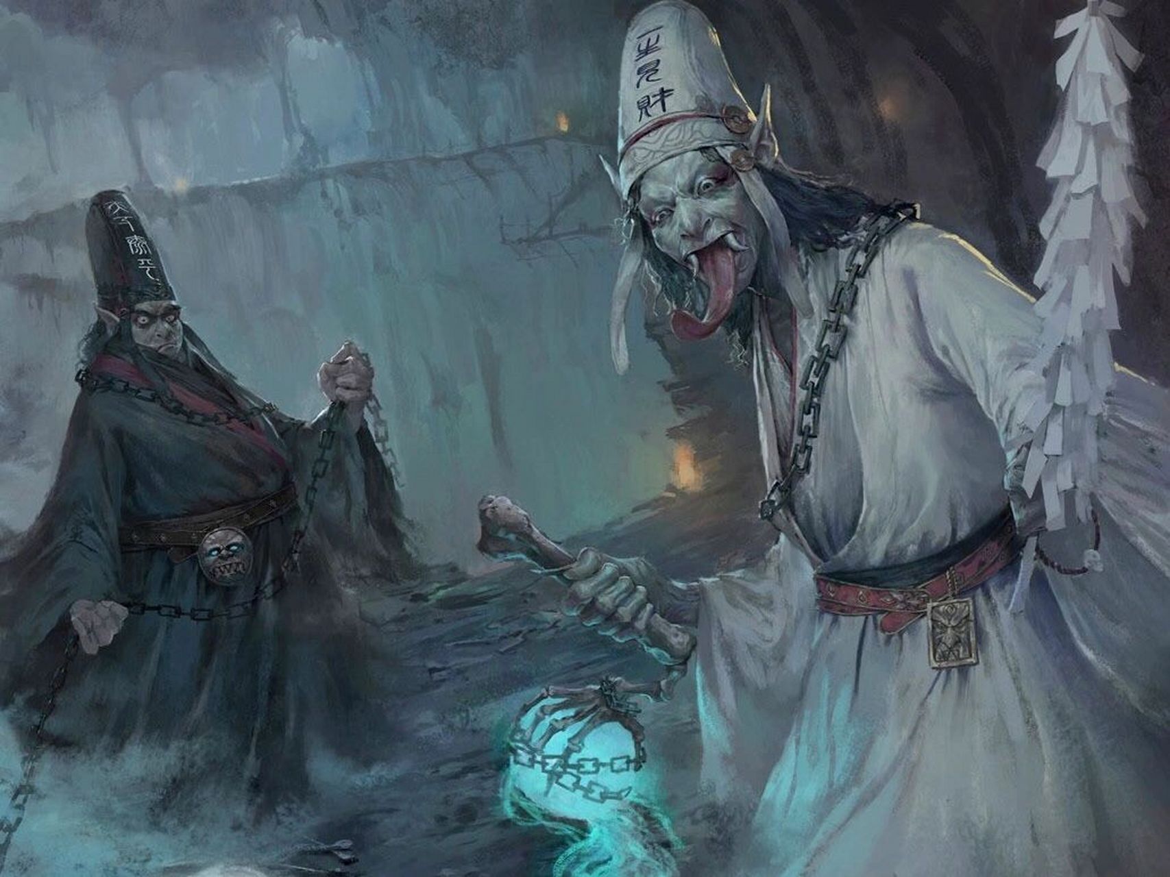 cg插画 | 黑白无常 一见生财 天下太平 	 数字领域插画师:张搏 94