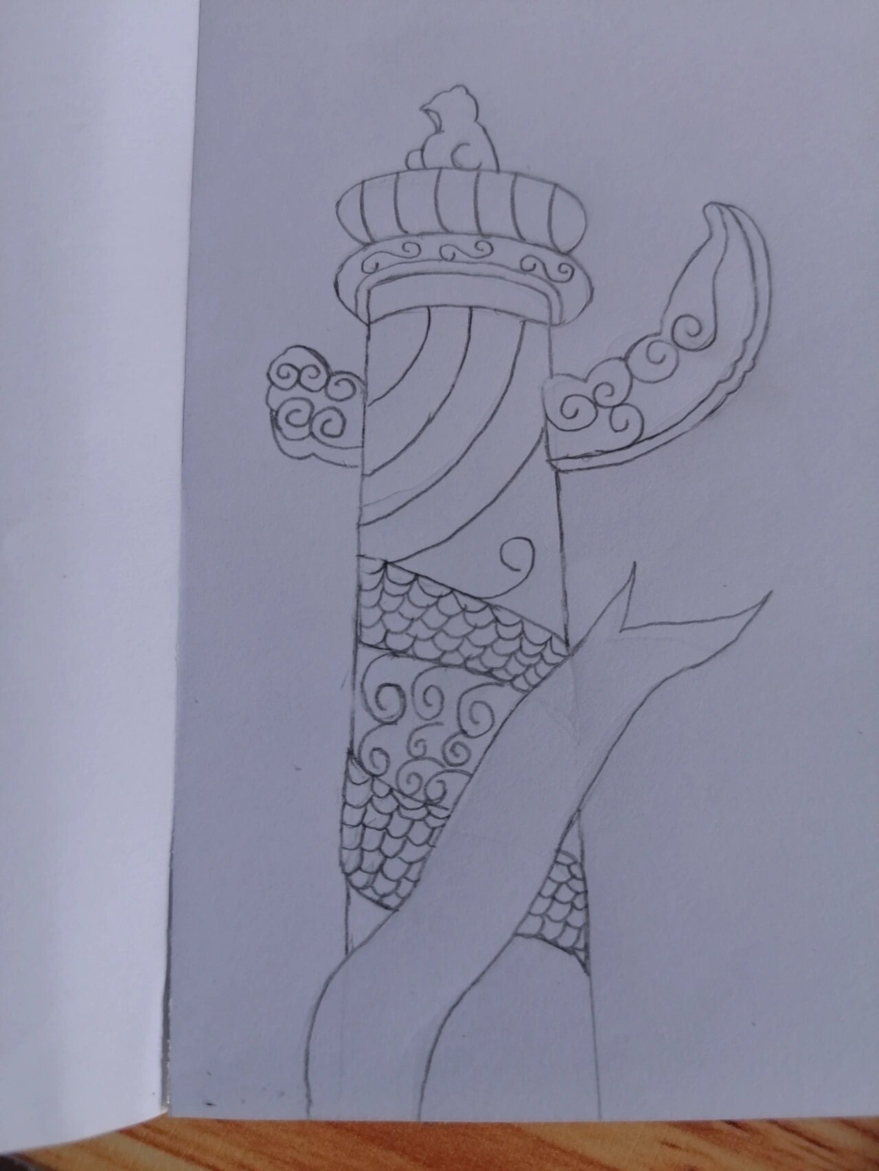 国庆手抄报华表柱必备教程,须要的快收藏