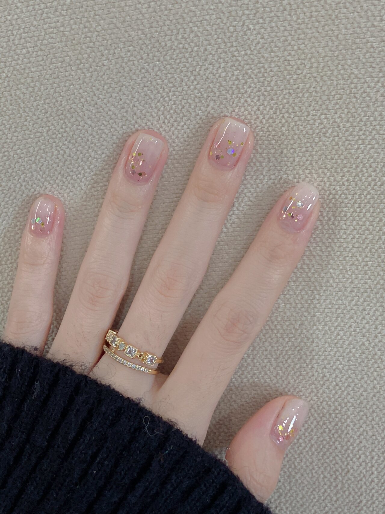 圣诞美甲干净白色款~ 444冰透白-639梦幻时空