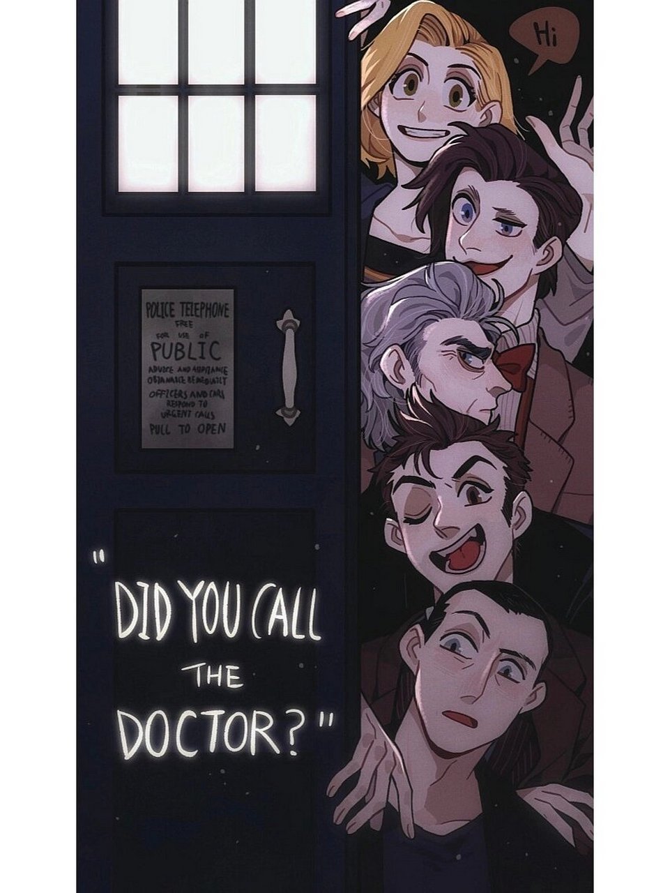 新版神秘博士插画 自上而下分别是 第十三任博士(十三姨) 第十一任