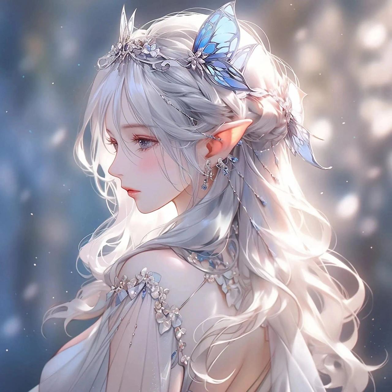 精灵系列51566|女生头像|唯美 你是落入凡间的天使 误入凡世的