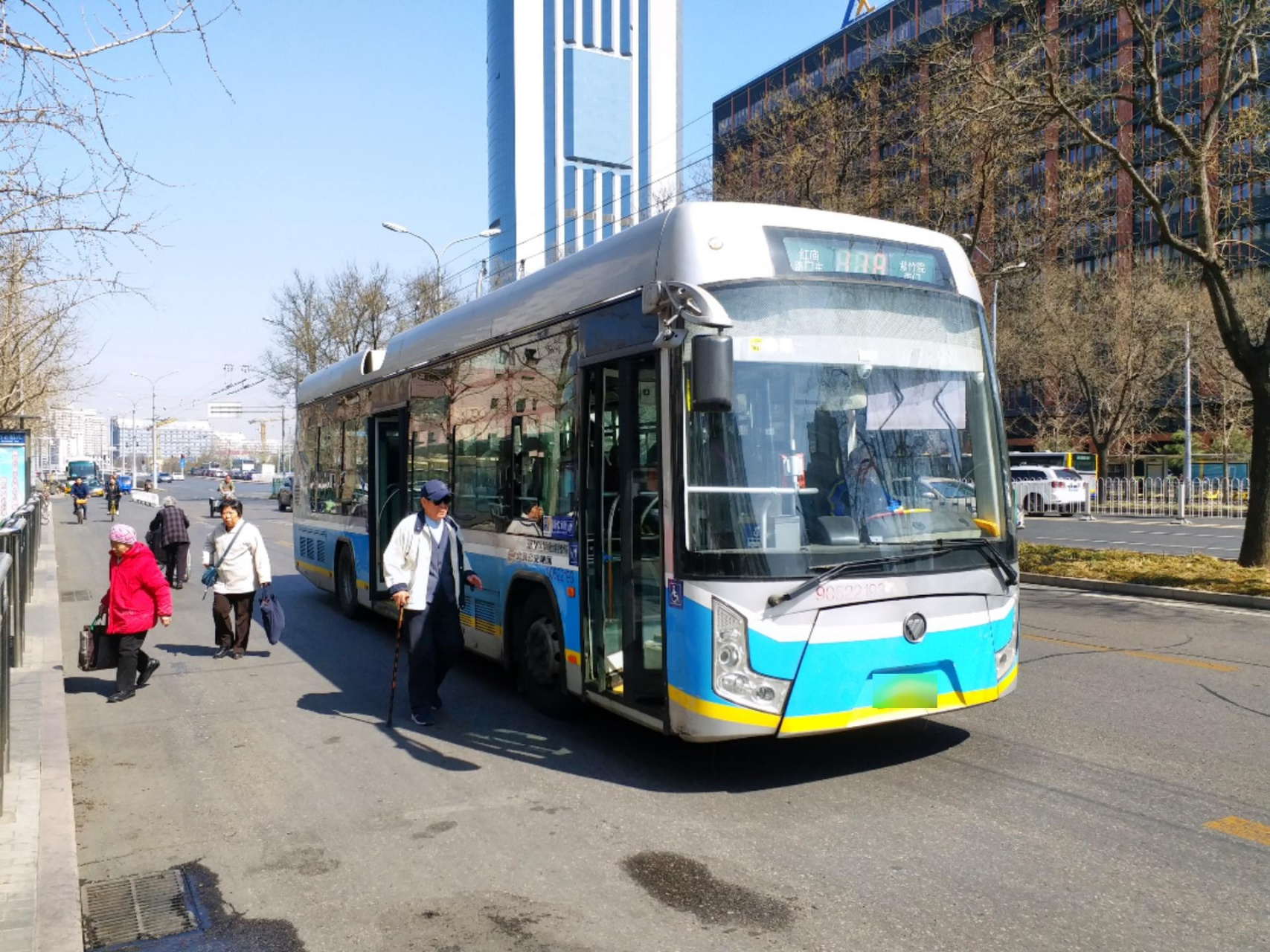 北京电车105路图片