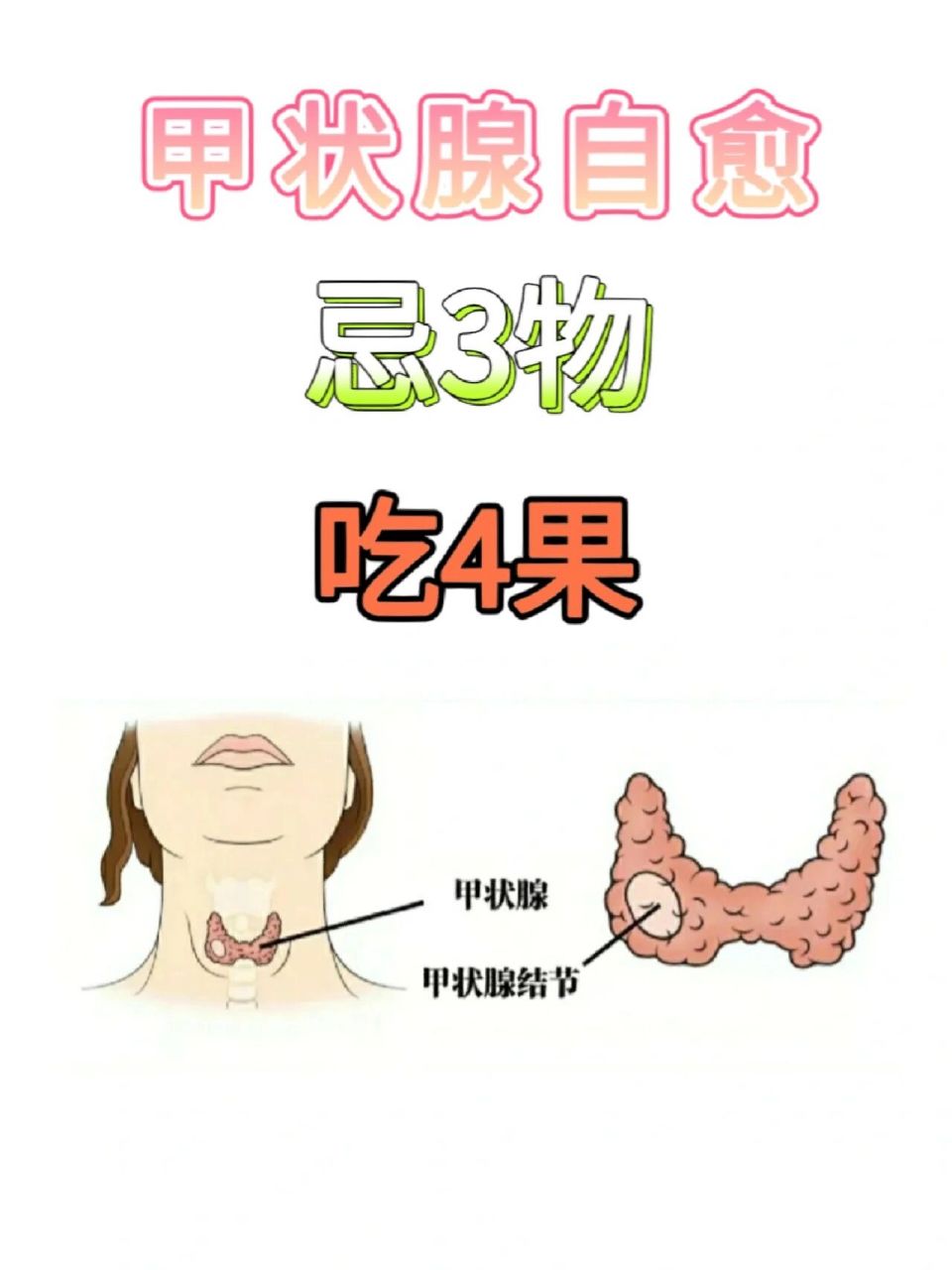 甲狀腺結節,忌3物,吃4果,結節或會漸消75 97查出甲狀腺結節的時候