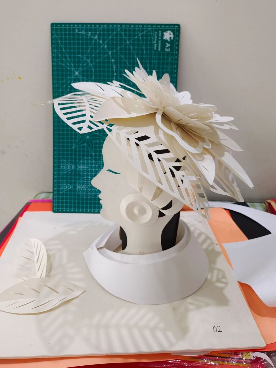 纸立体构成#美术基本功大赛# 3小时原创作品,美术教师基本功大赛