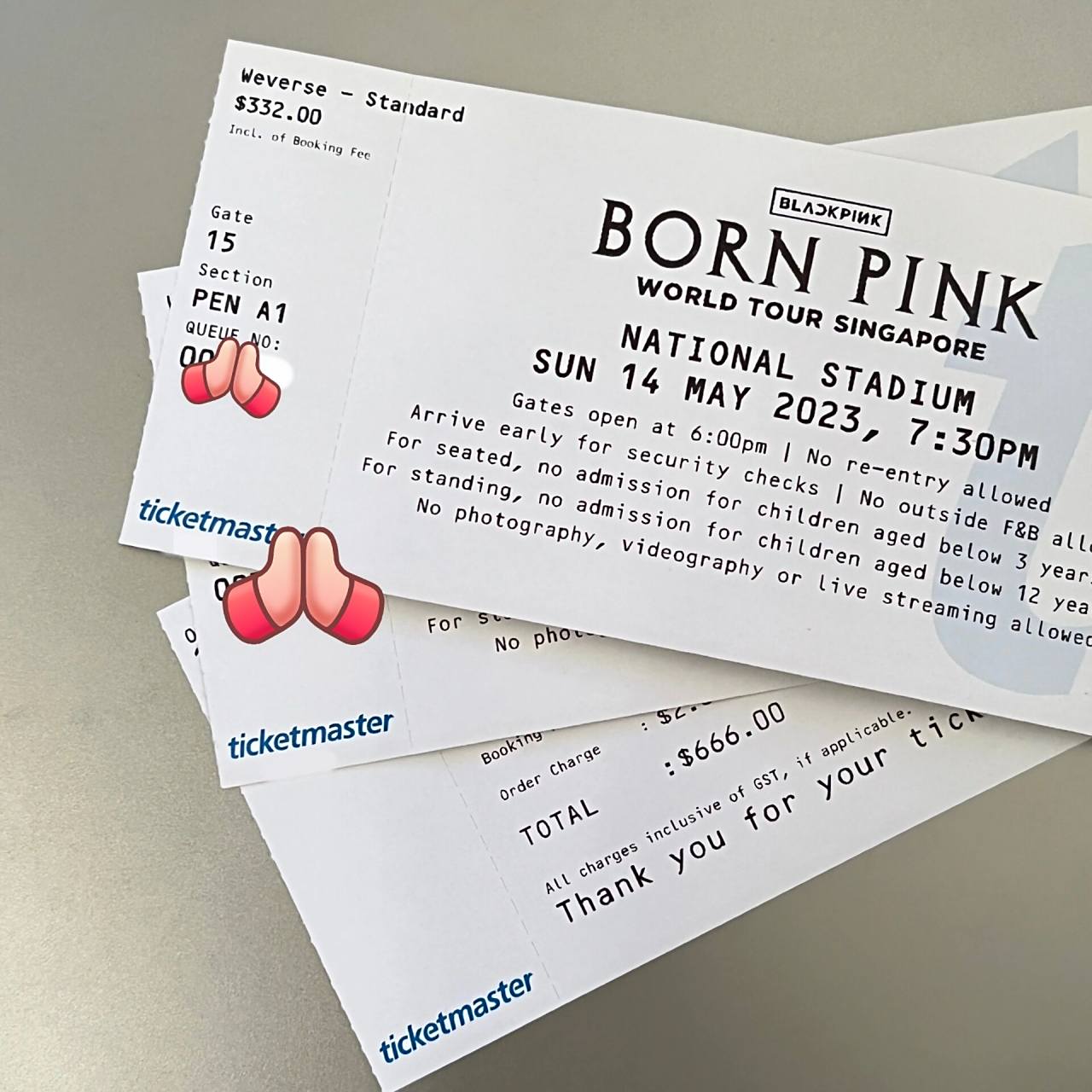 9492blackpink演唱会电子票改实体票99 一开始选择的是电子票