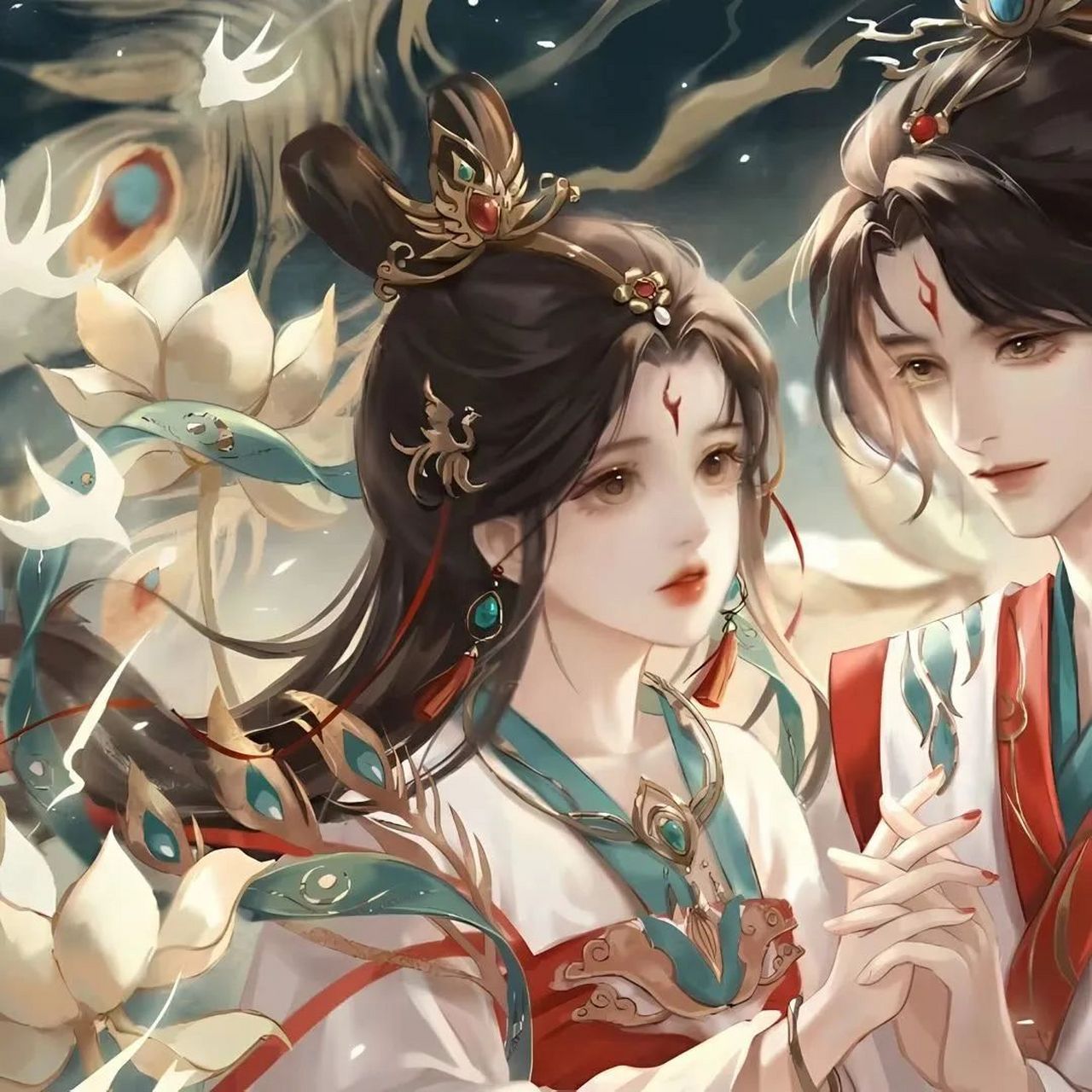 这组情侣头像,唯美如画,仿佛诉说着一段段动人的爱情故事.