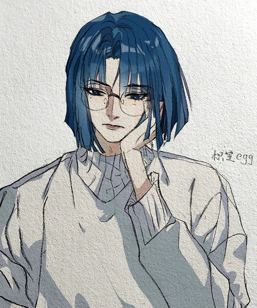 滕瑞雨手绘   现在的心情是,很开心⊙▽