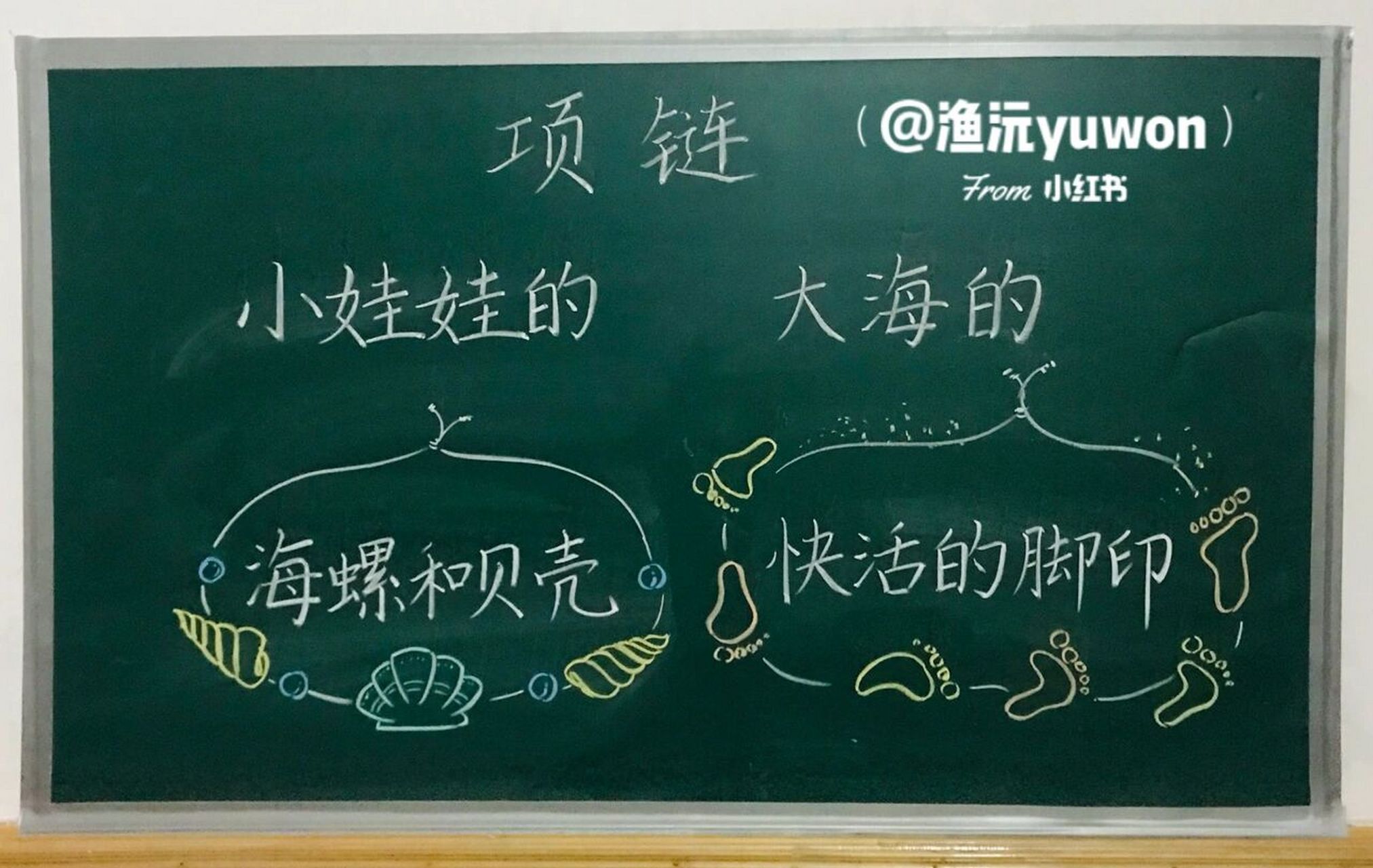 一(上)《项链》板书设计 #小学语文板书设计